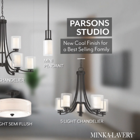 Parsons Studio - 3 Light Semi Flush
