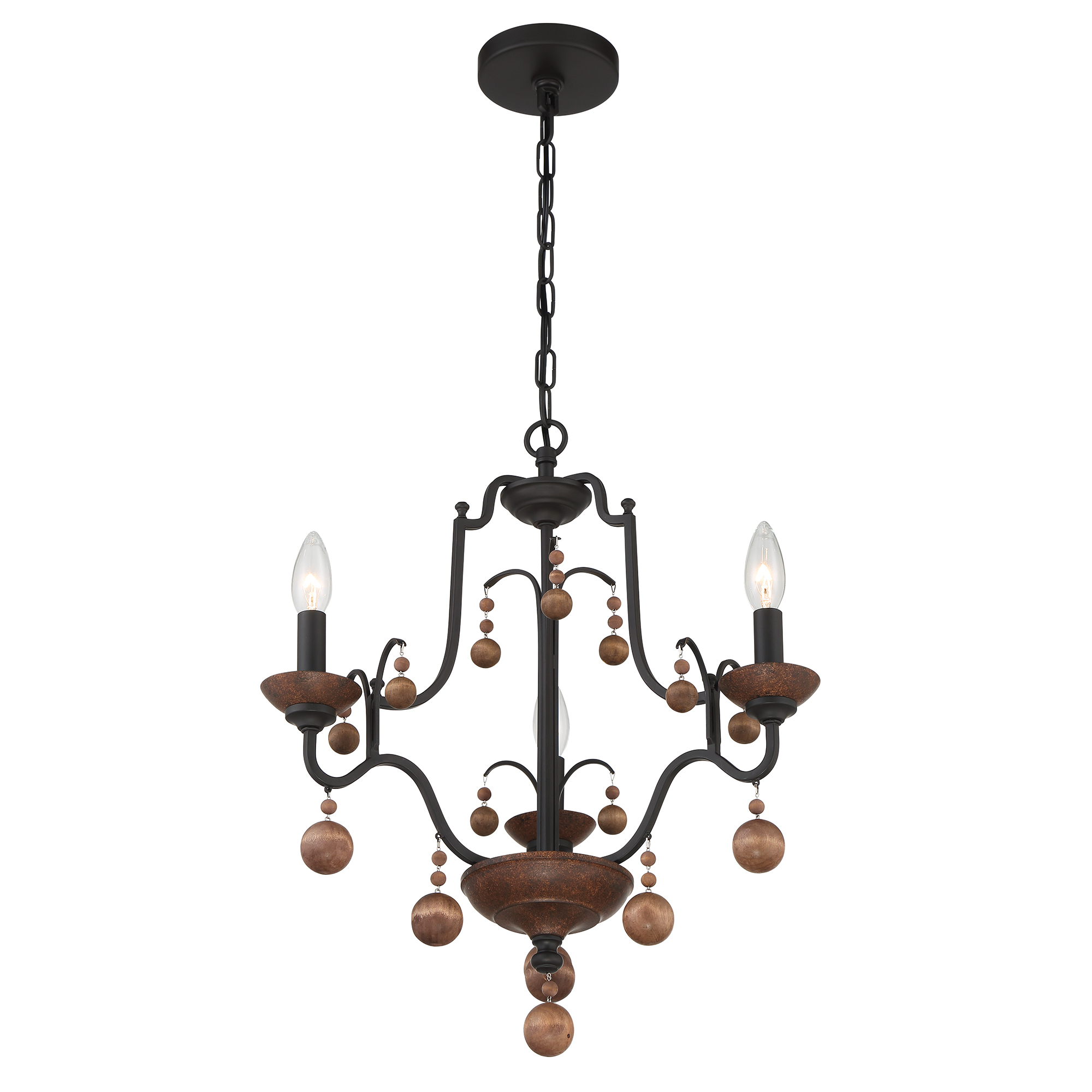 Colonial Charm - 3 Light Chandelier