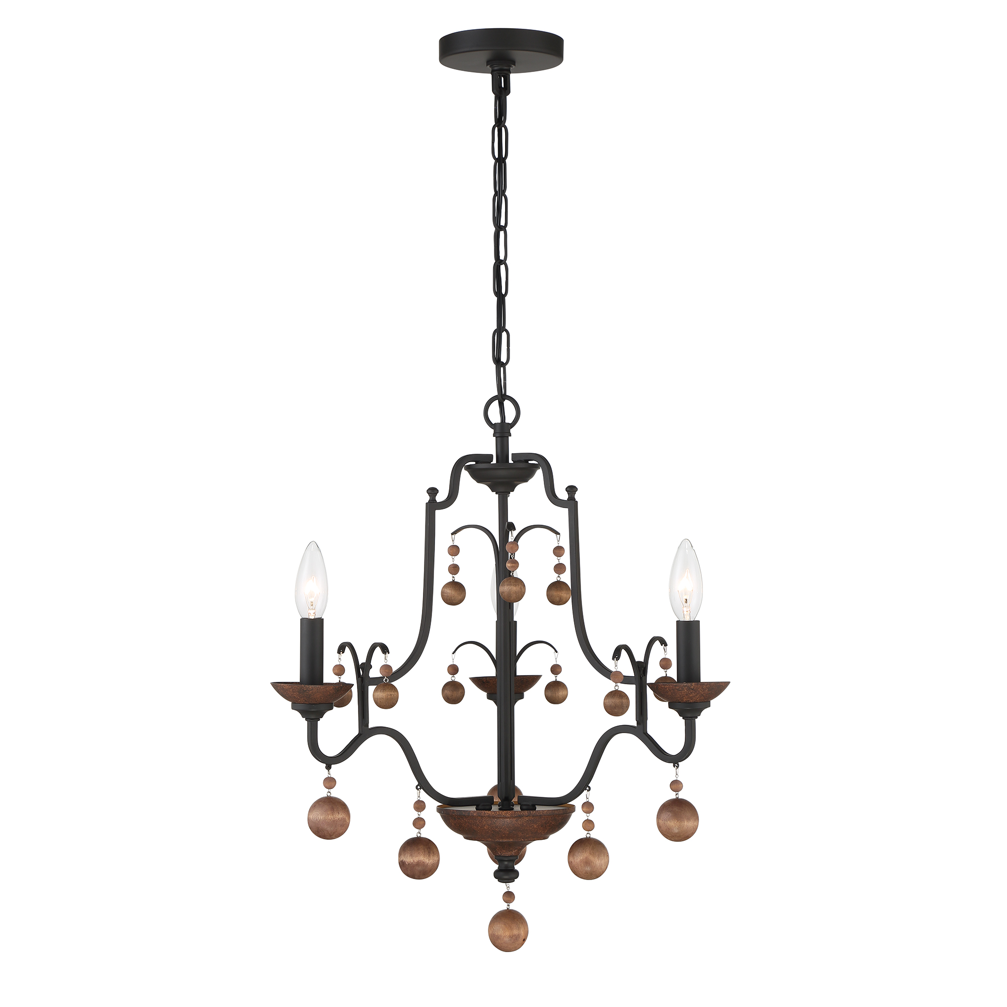 Colonial Charm - 3 Light Chandelier