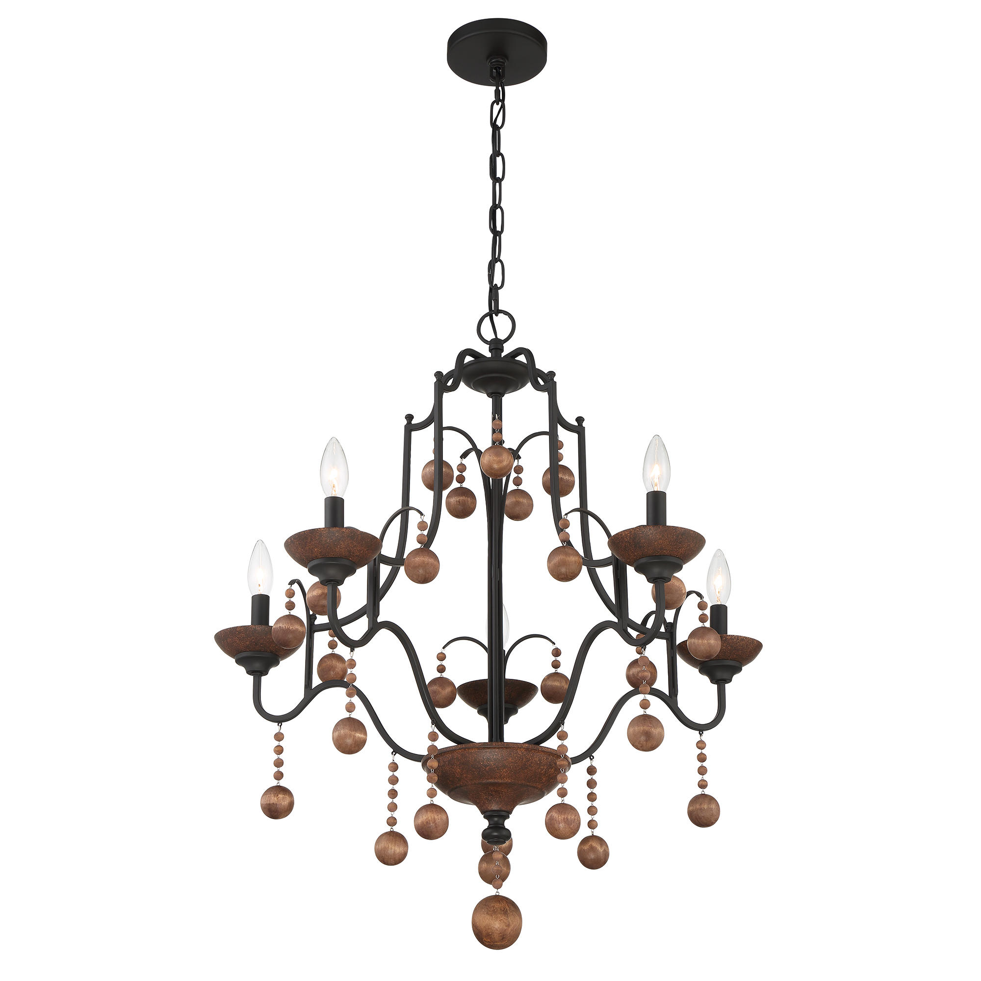Colonial Charm - 5 Light Chandelier