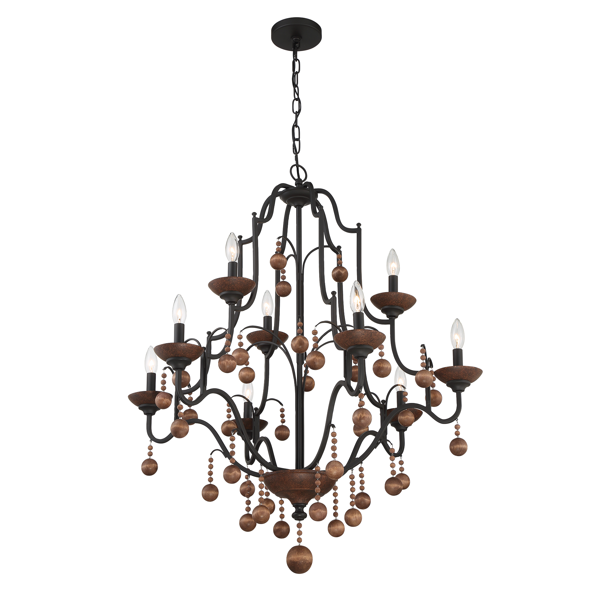 Colonial Charm - 9 Light Chandelier