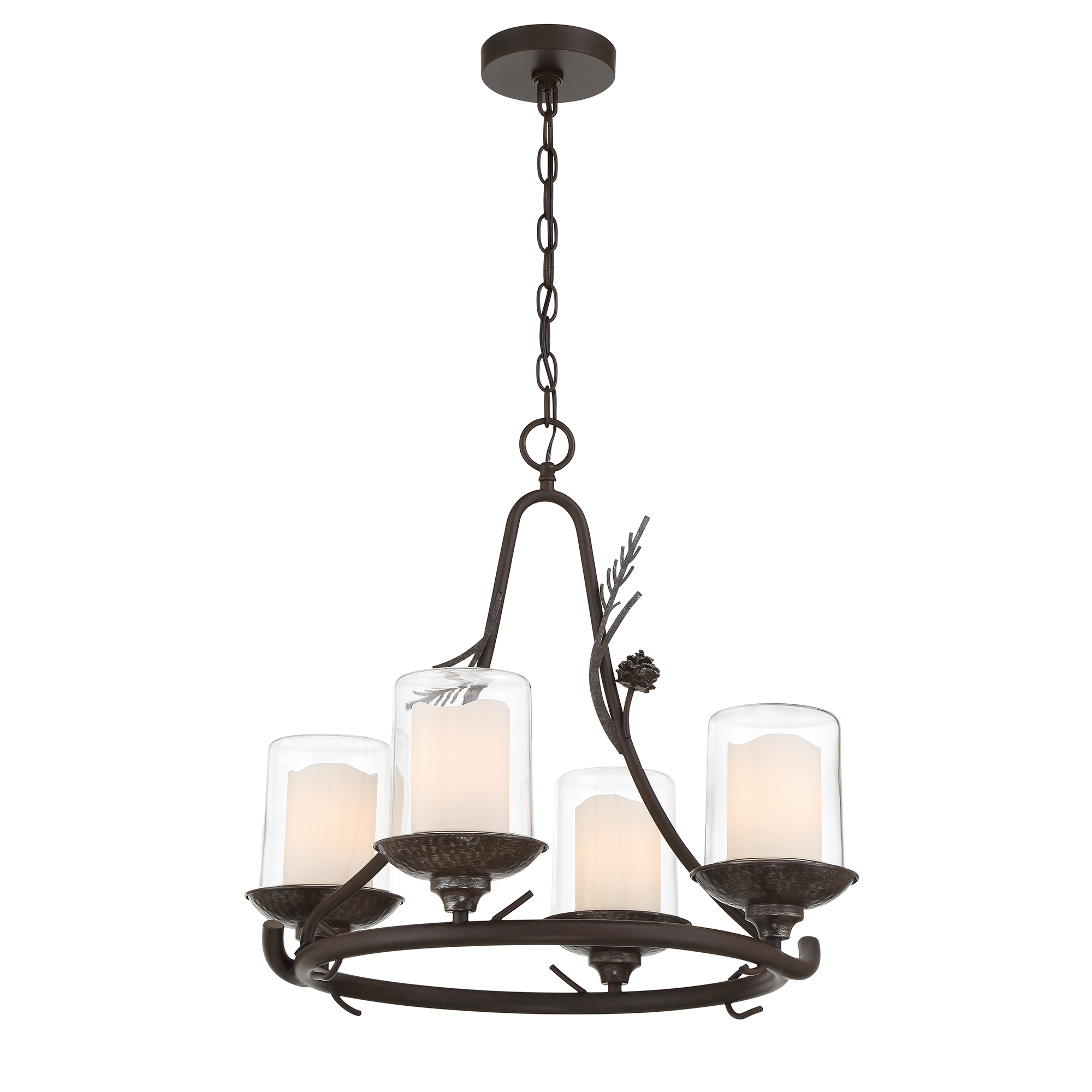 Ponderosa Ridge - 4 Light Outdoor Chandelier