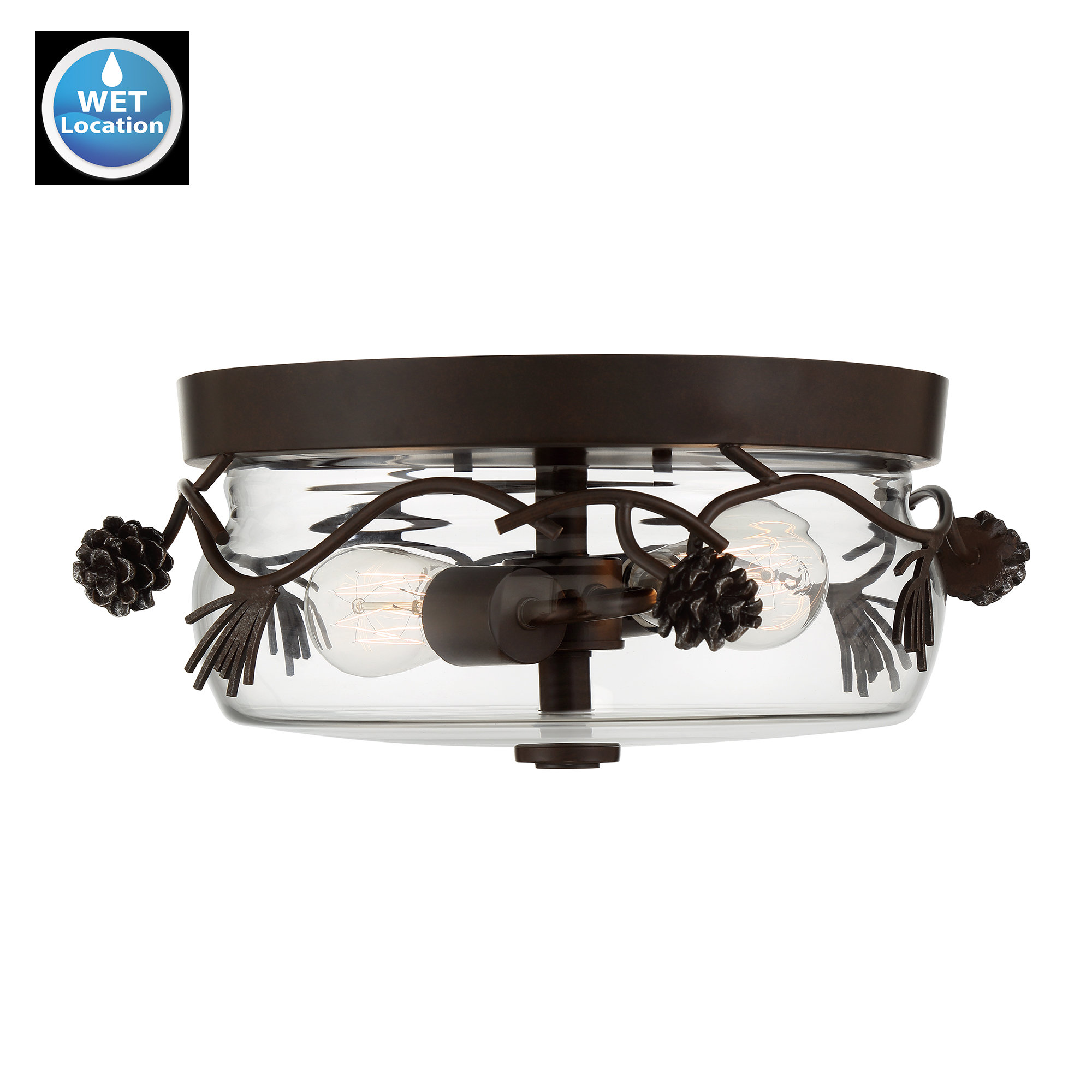 Ponderosa Ridge - 2 Light Flush Mount