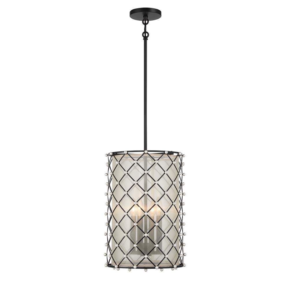 Sheer Elegance - 4 Light Pendant