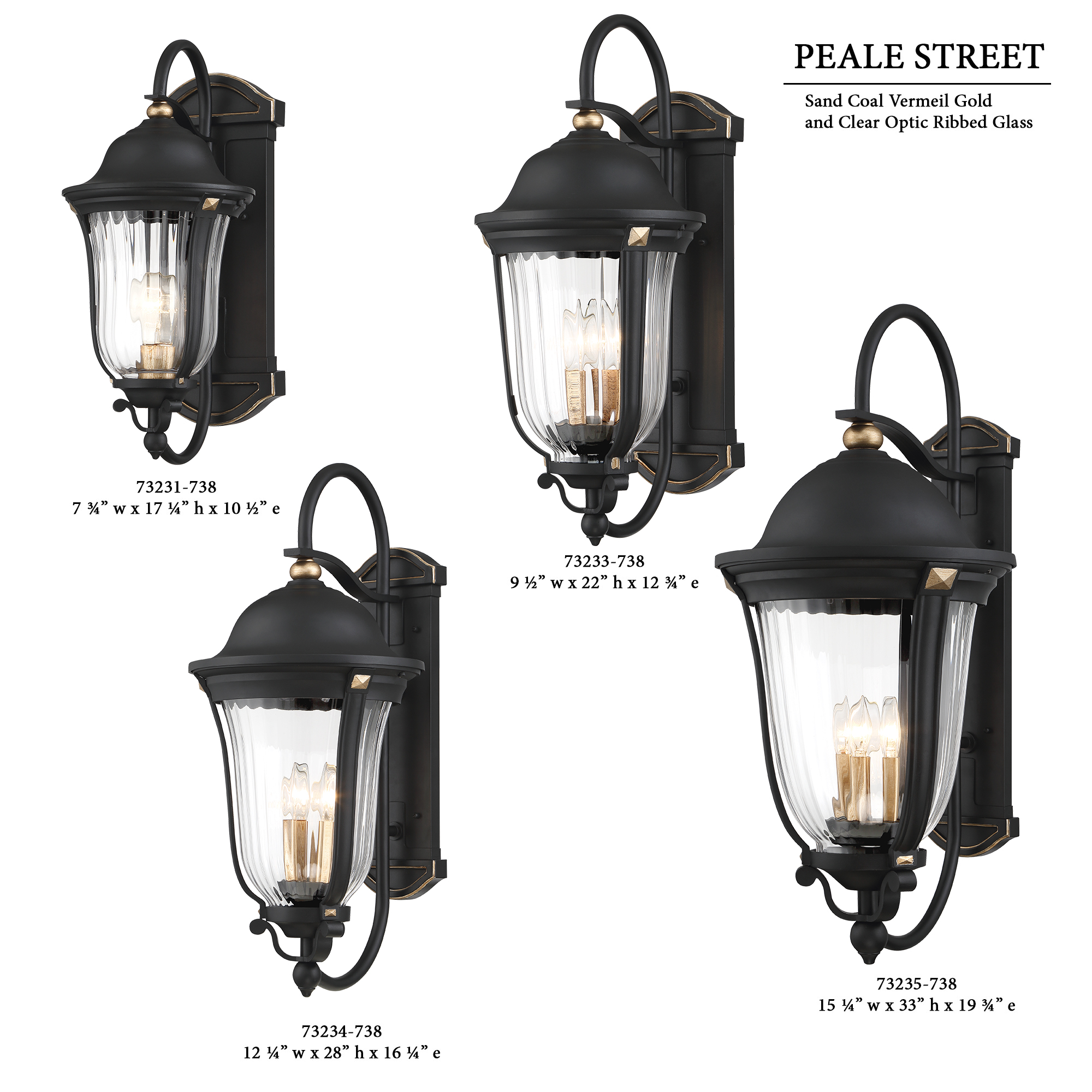 Peale Street - 1 Light Outdoor Wall Mount