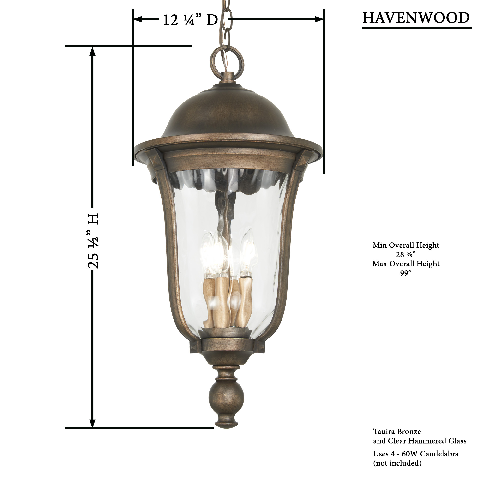 Havenwood - 4 Light Chain Hung