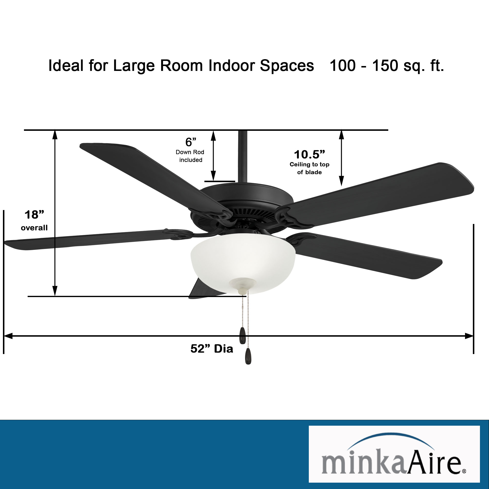 Contractor Uni-Pack LED - 52" Ceiling Fan