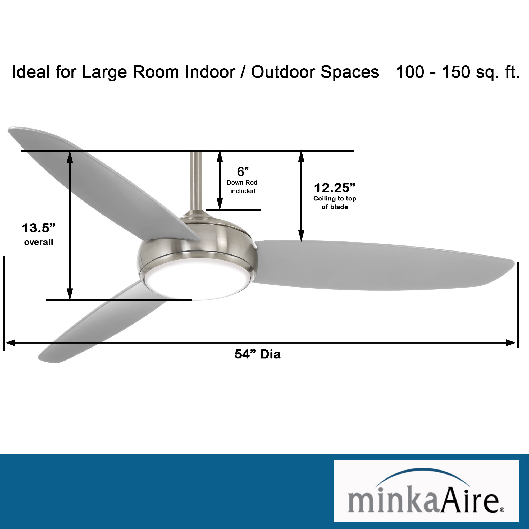 Concept™ IV - LED 54" Ceiling Fan