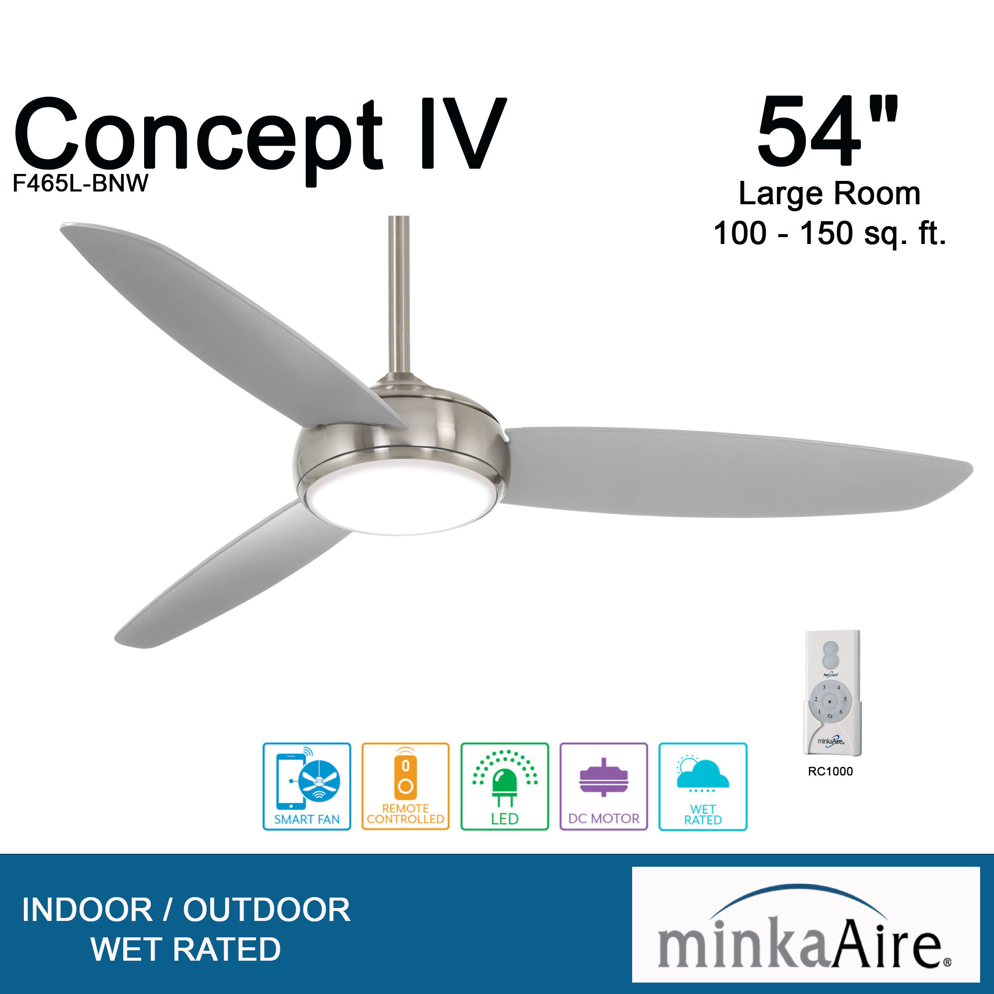 Concept™ IV - LED 54" Ceiling Fan