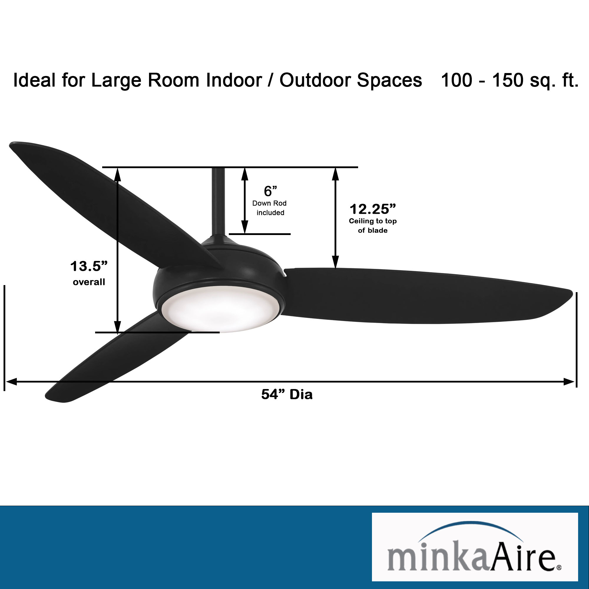 Concept™ IV - LED 54" Ceiling Fan