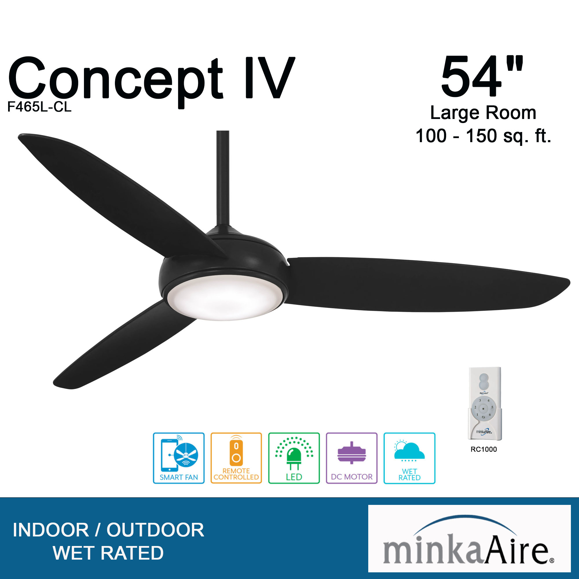 Concept™ IV - LED 54" Ceiling Fan