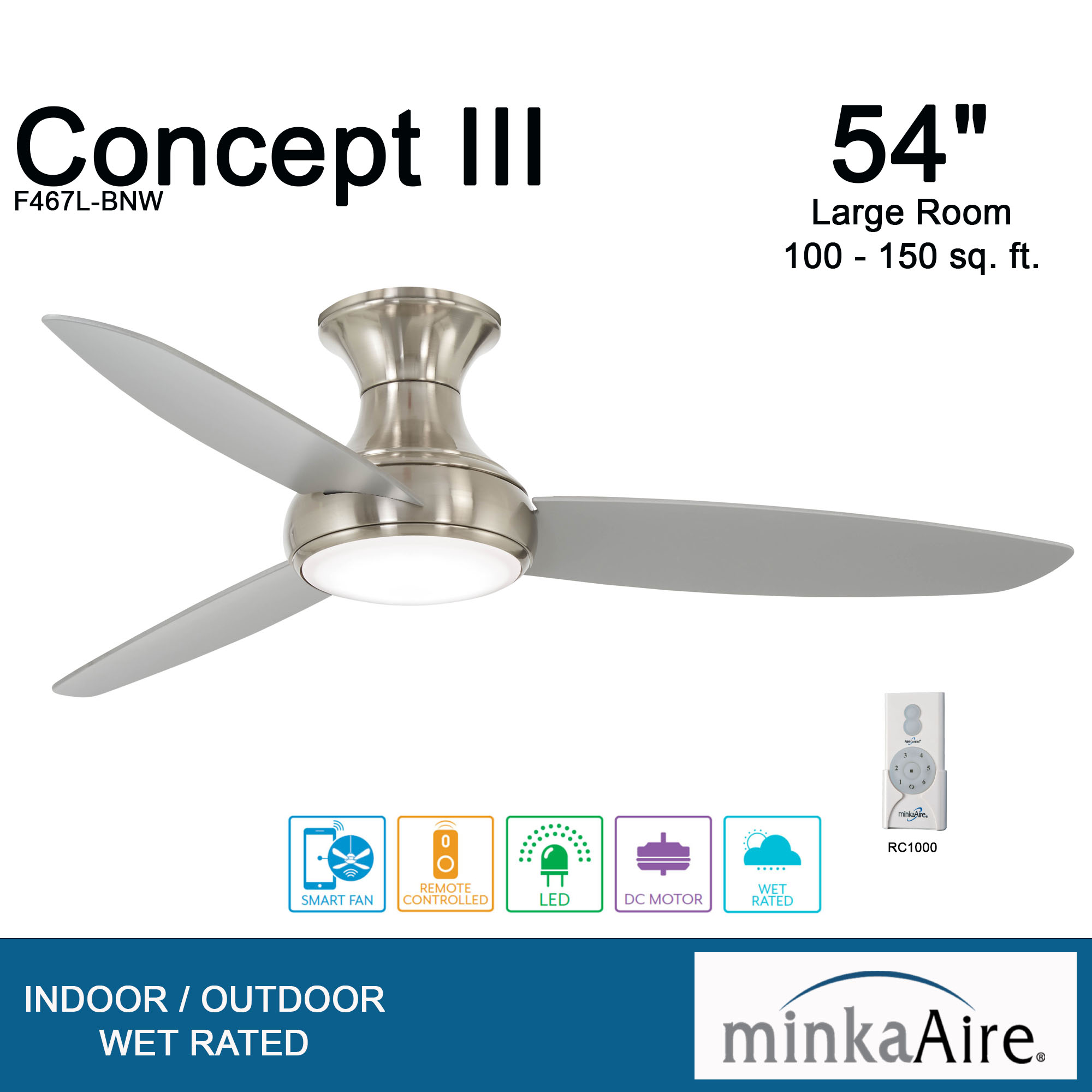 Concept™ III - LED 54" Ceiling Fan