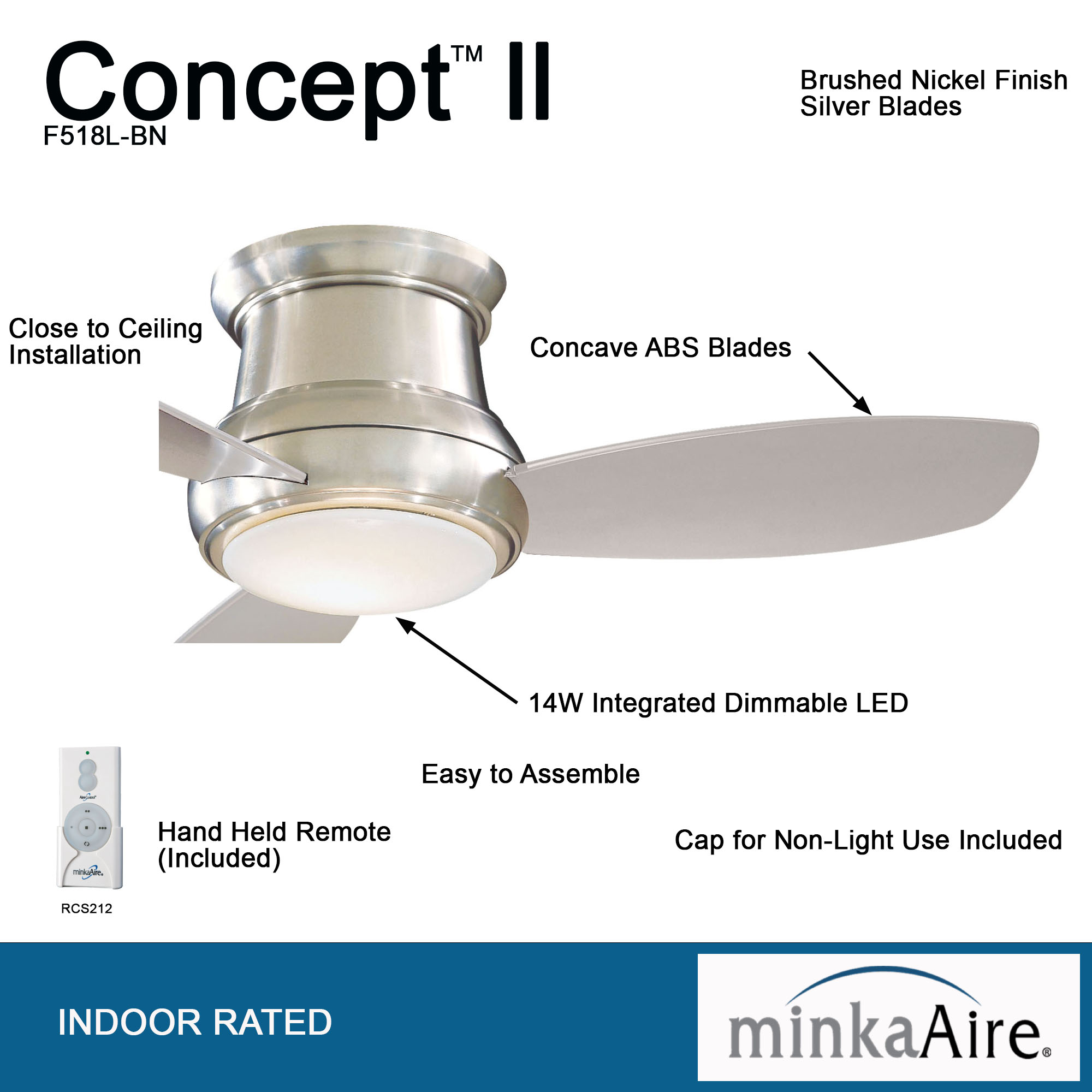 Concept™ II - LED 44" Ceiling Fan