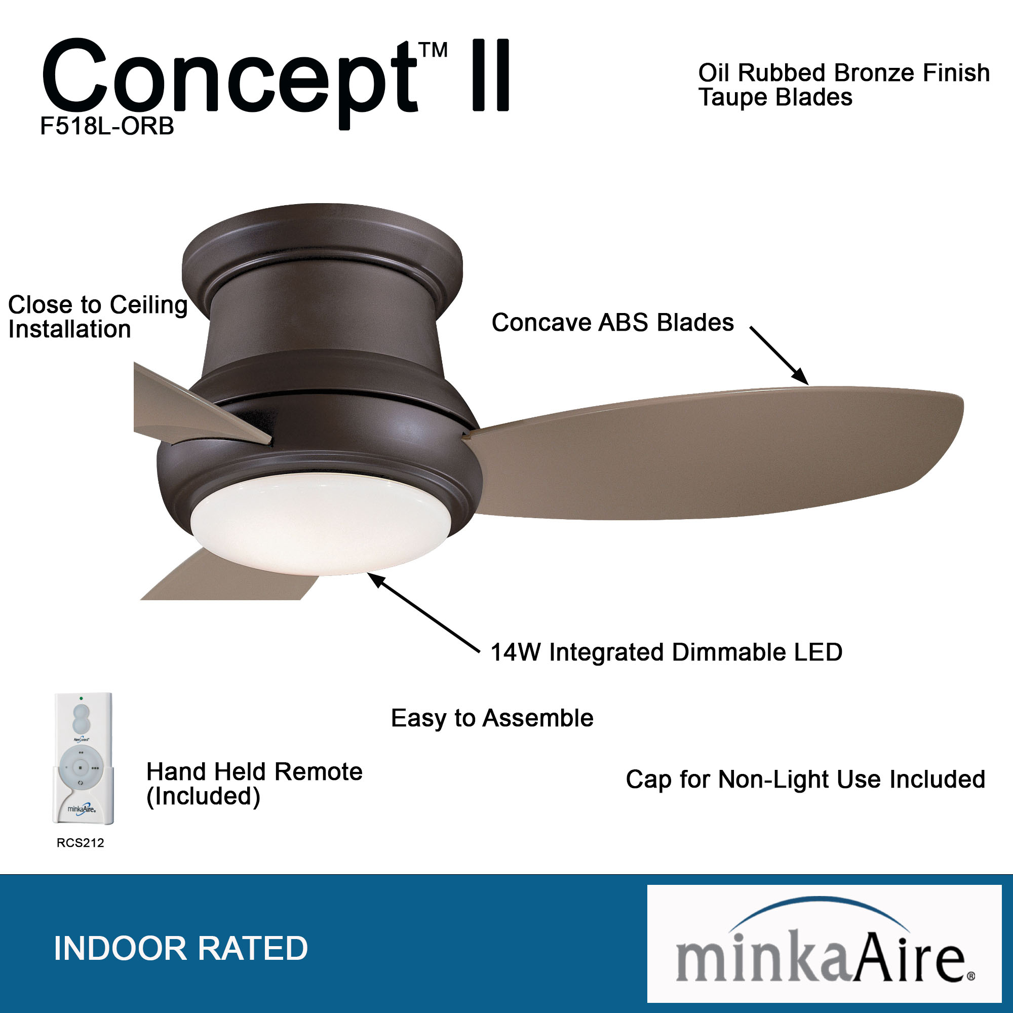 Concept™ II - LED 44" Ceiling Fan