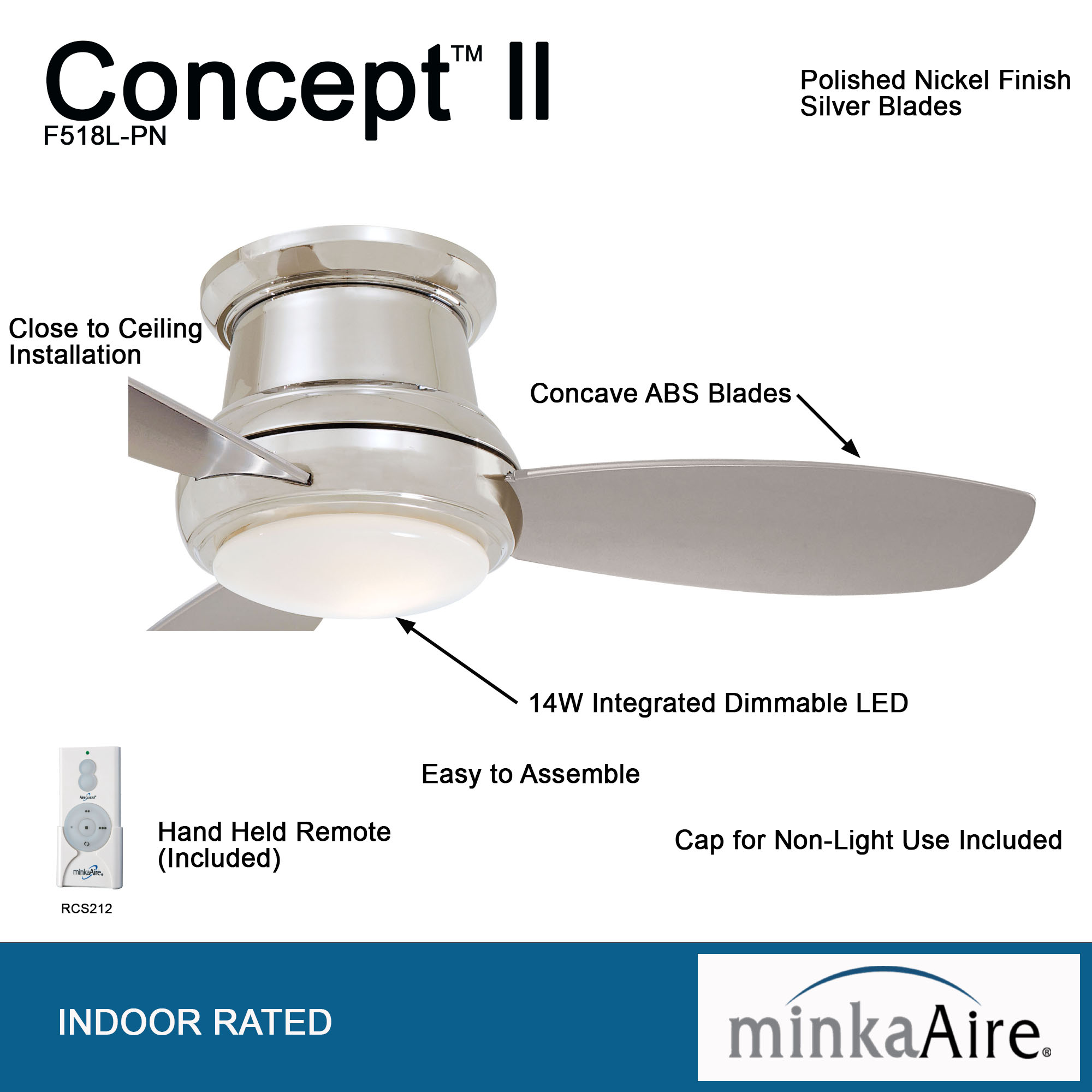 Concept™ II - LED 44" Ceiling Fan