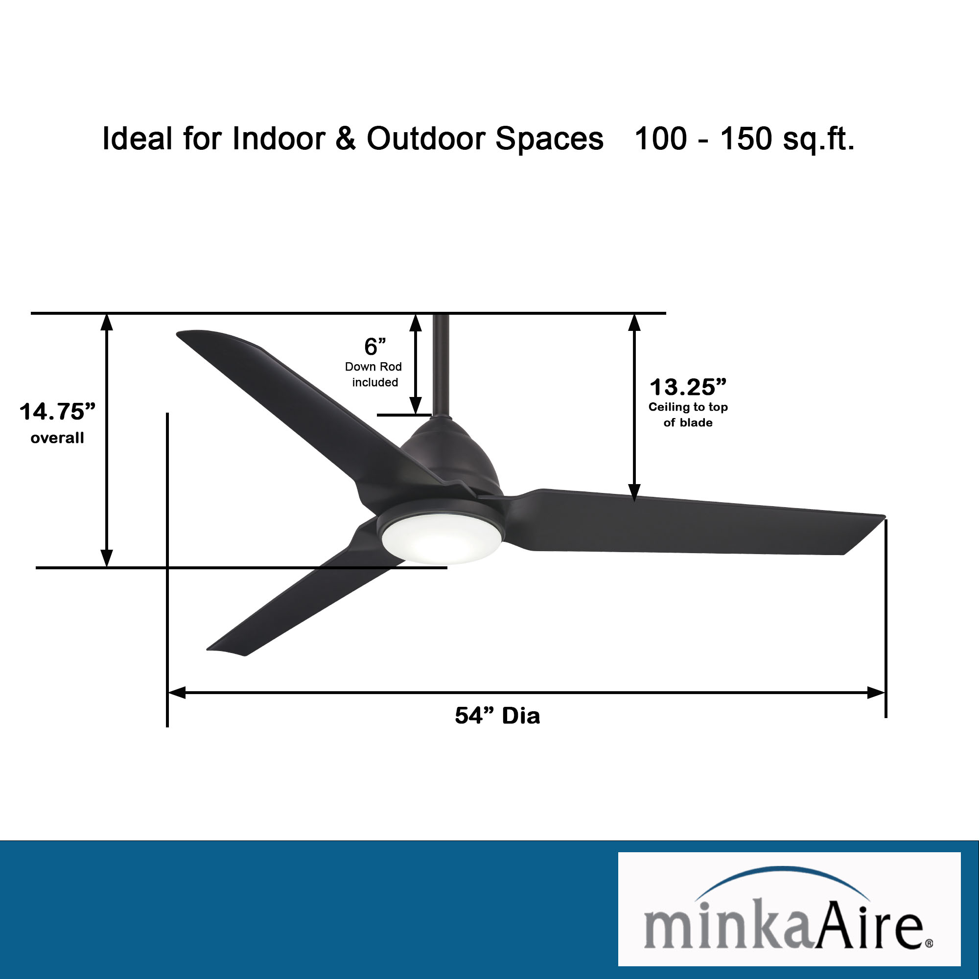 Java - LED 54" Ceiling Fan