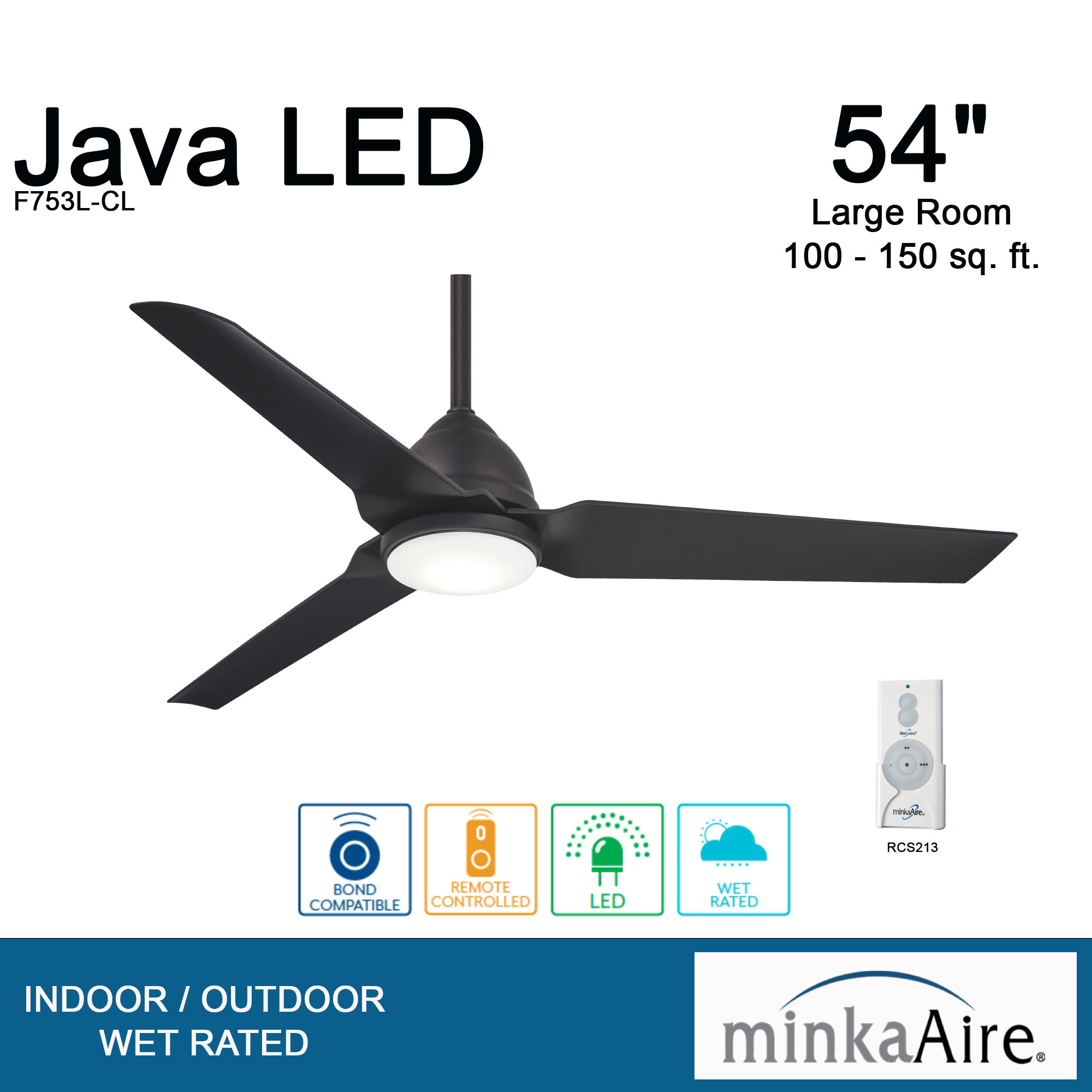 Java - LED 54" Ceiling Fan