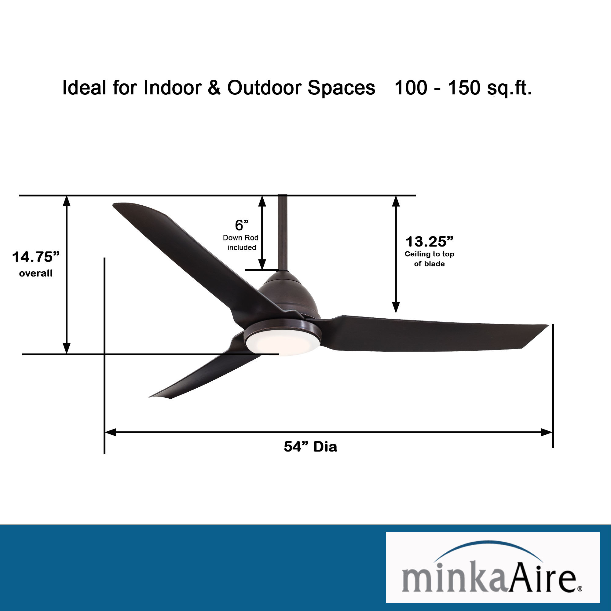 Java - LED 54" Ceiling Fan