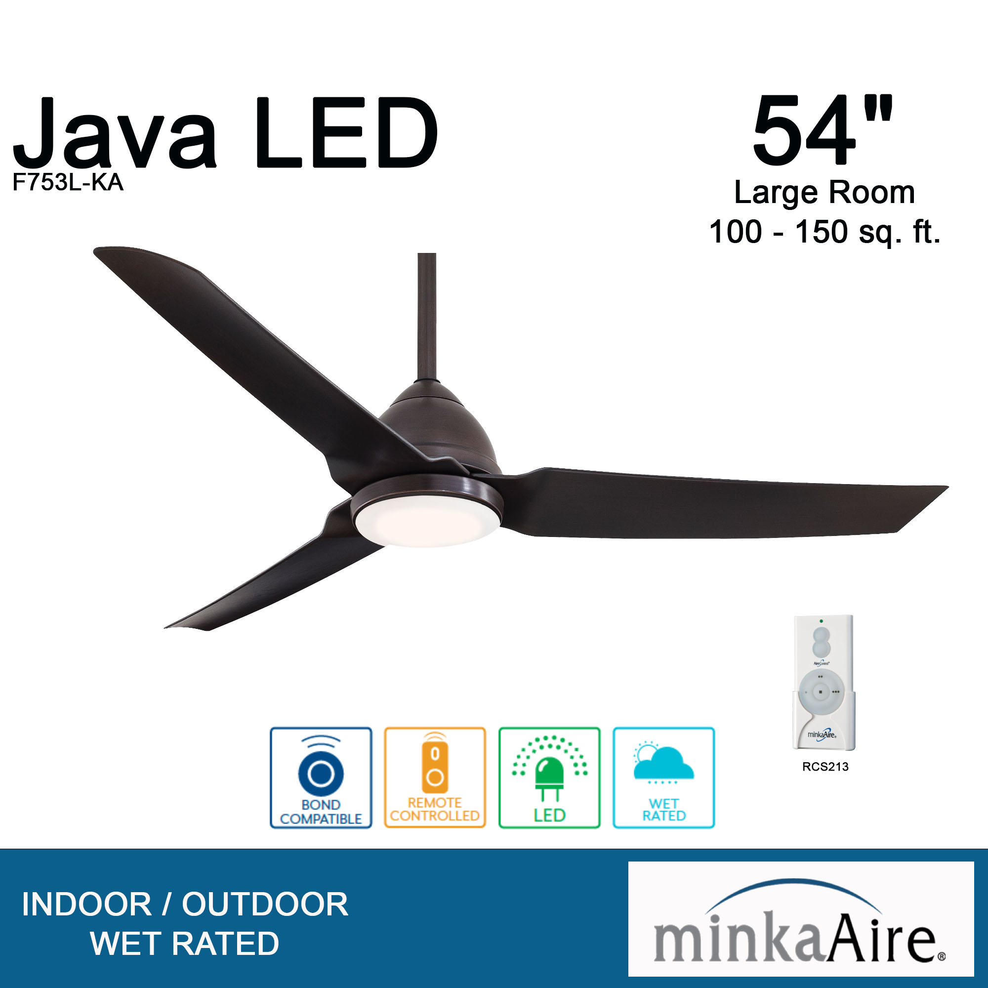 Java - LED 54" Ceiling Fan