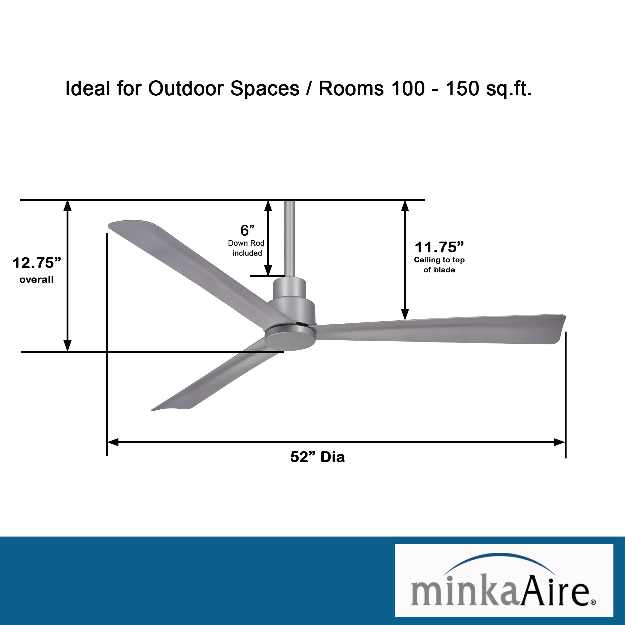 Simple - 52" Ceiling Fan