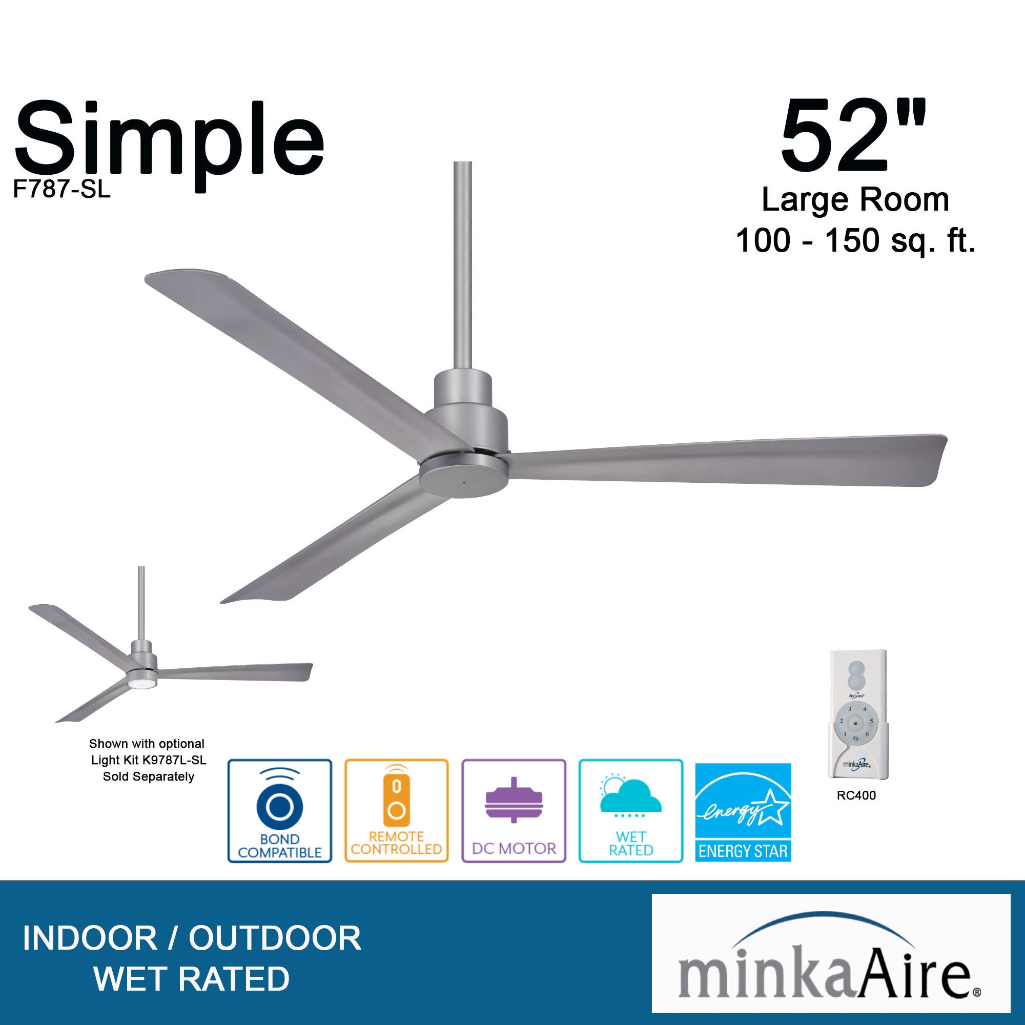 Simple - 52" Ceiling Fan