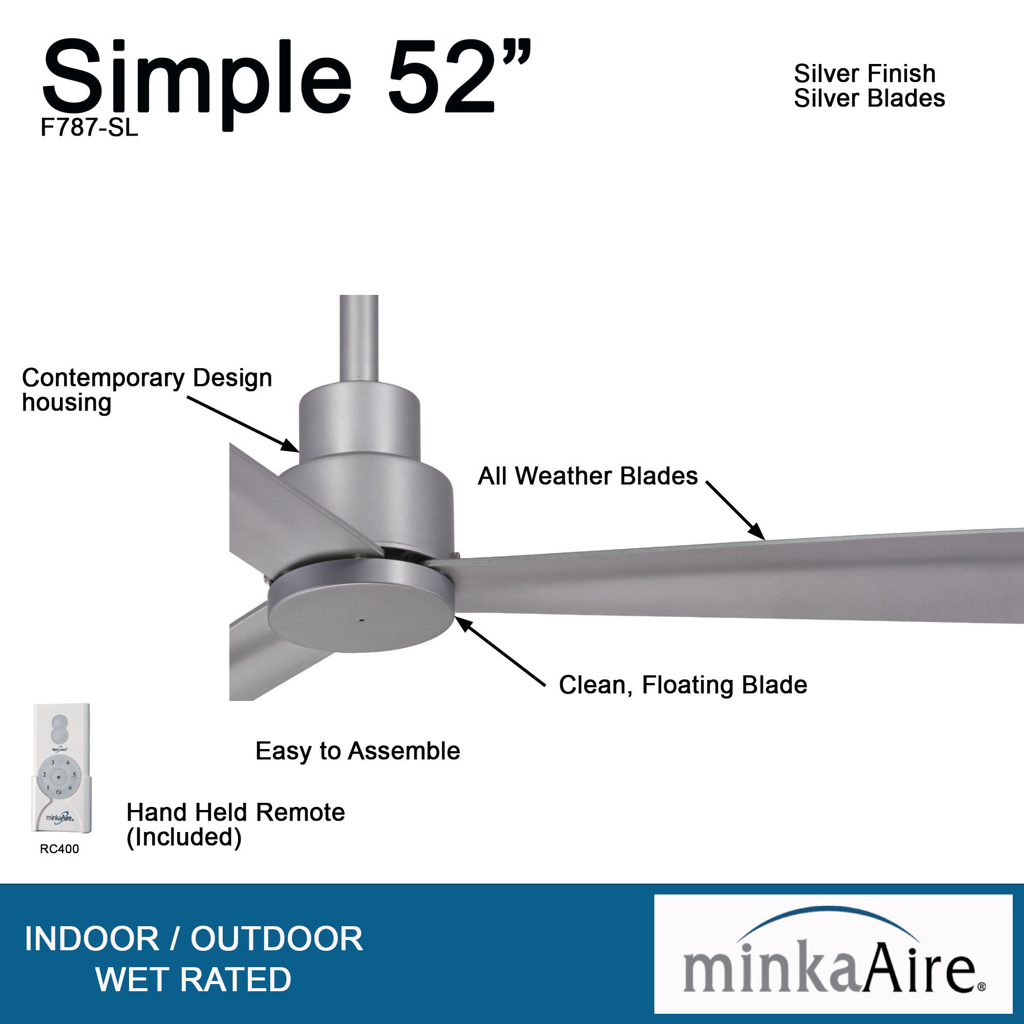 Simple - 52" Ceiling Fan