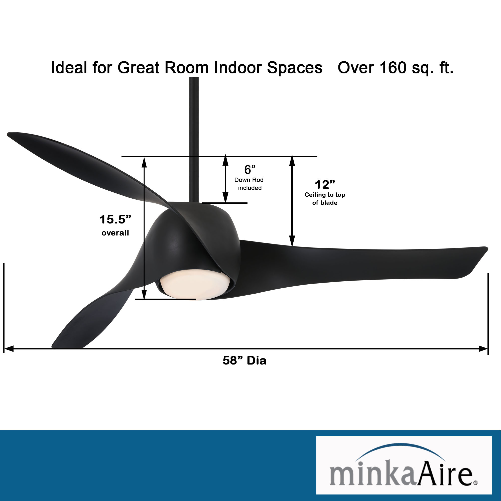 Artemis™ - LED 58" Smart Ceiling Fan