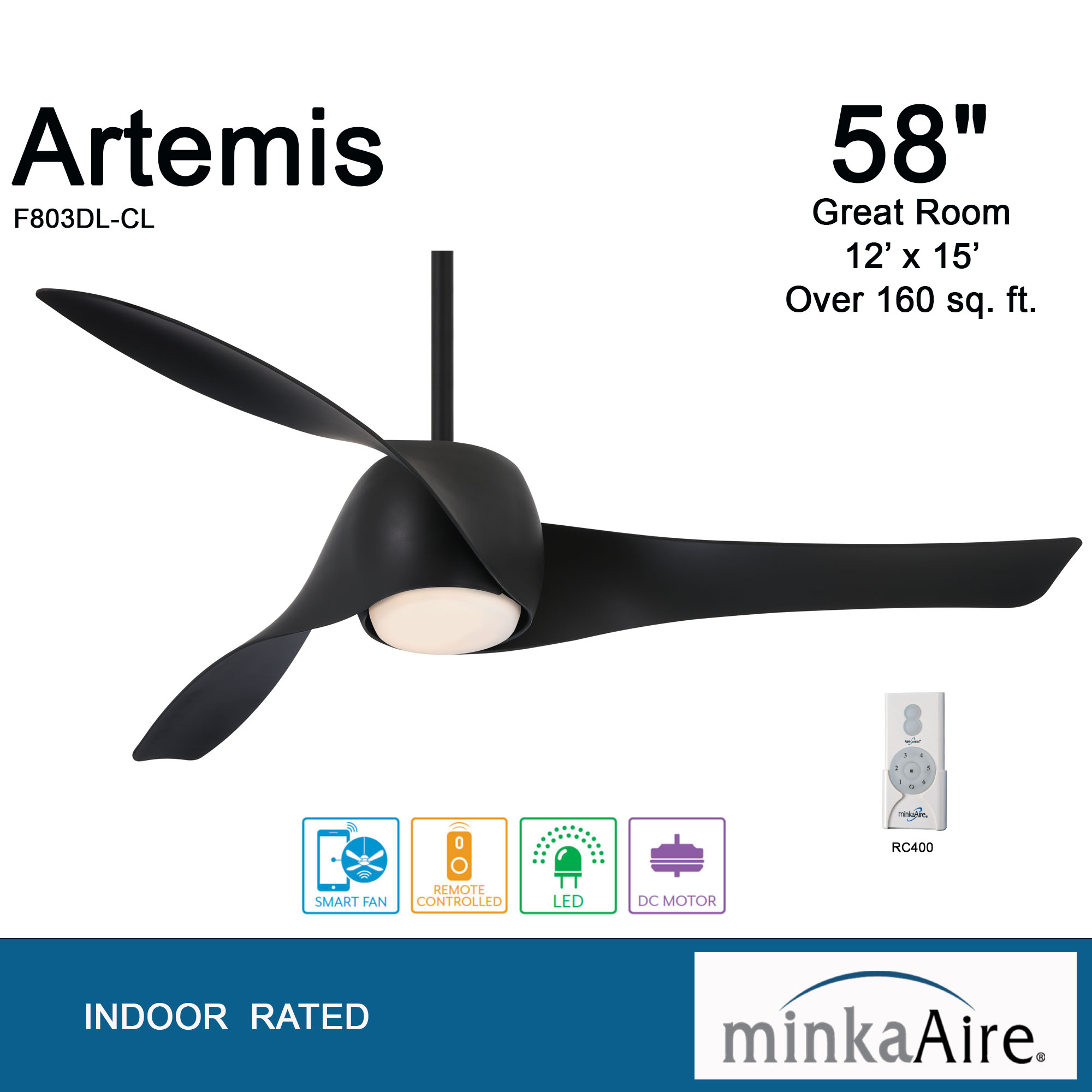 Artemis™ - LED 58" Smart Ceiling Fan