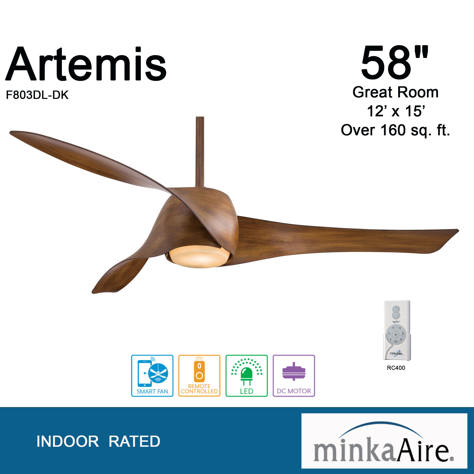Artemis™ - LED 58" Smart Ceiling Fan