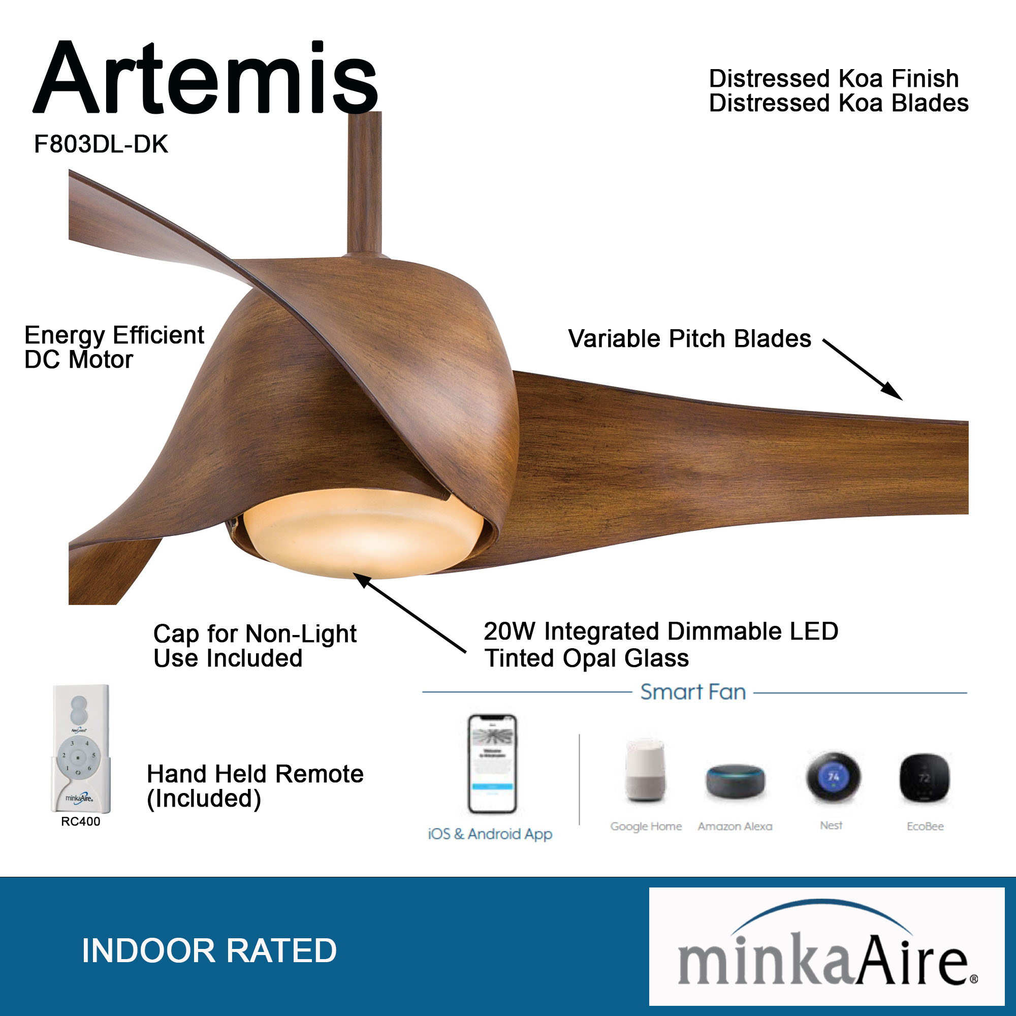 Artemis™ - LED 58" Smart Ceiling Fan