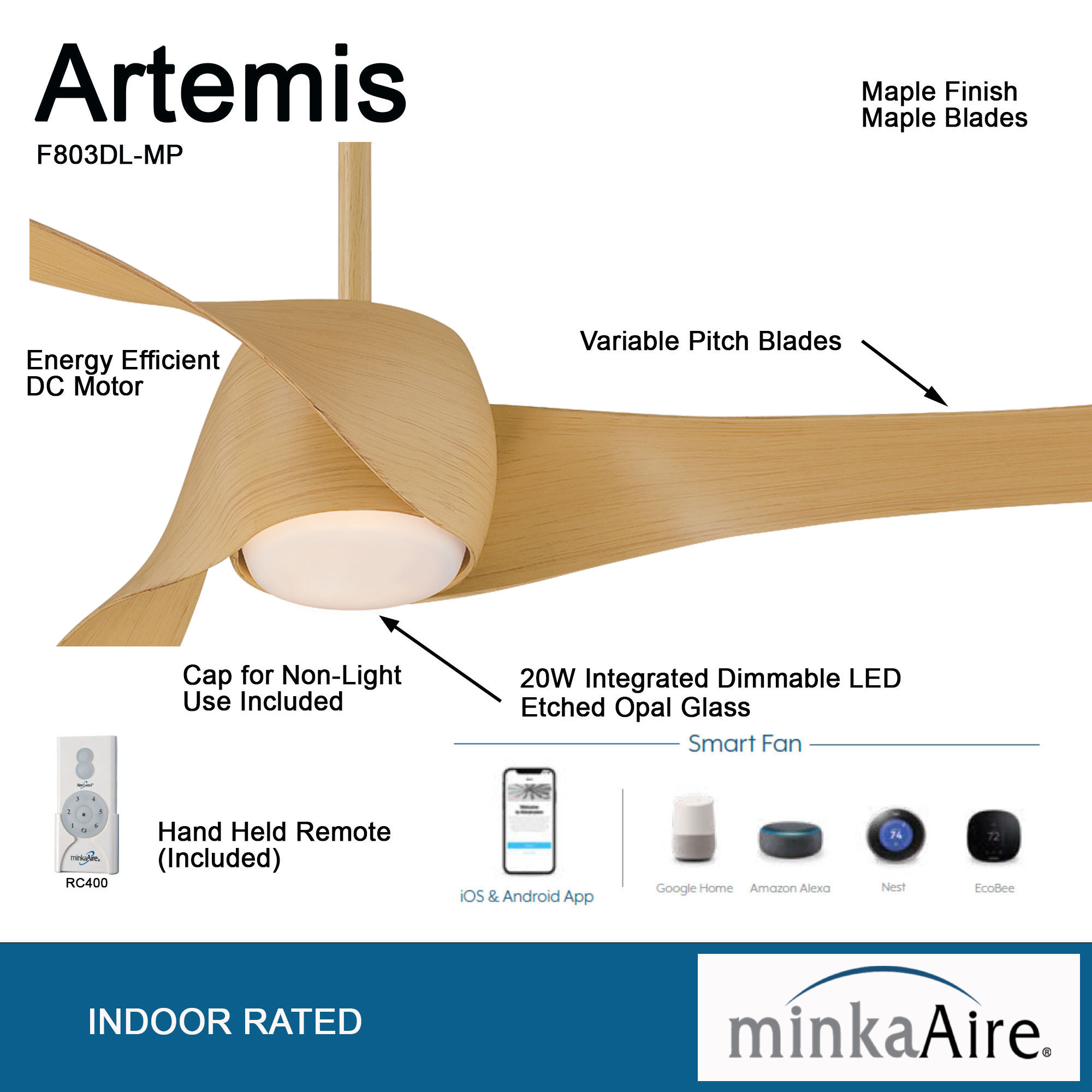 Artemis™ - LED 58" Smart Ceiling Fan