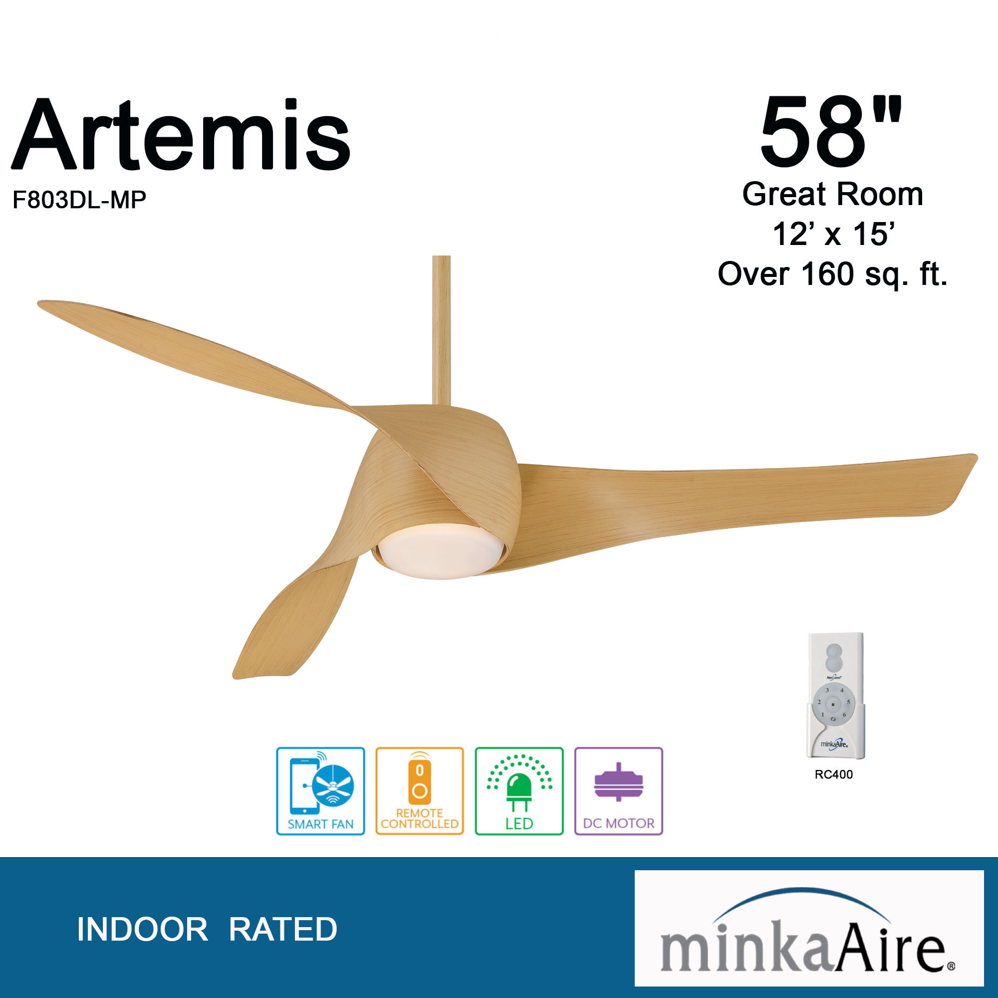 Artemis™ - LED 58" Smart Ceiling Fan