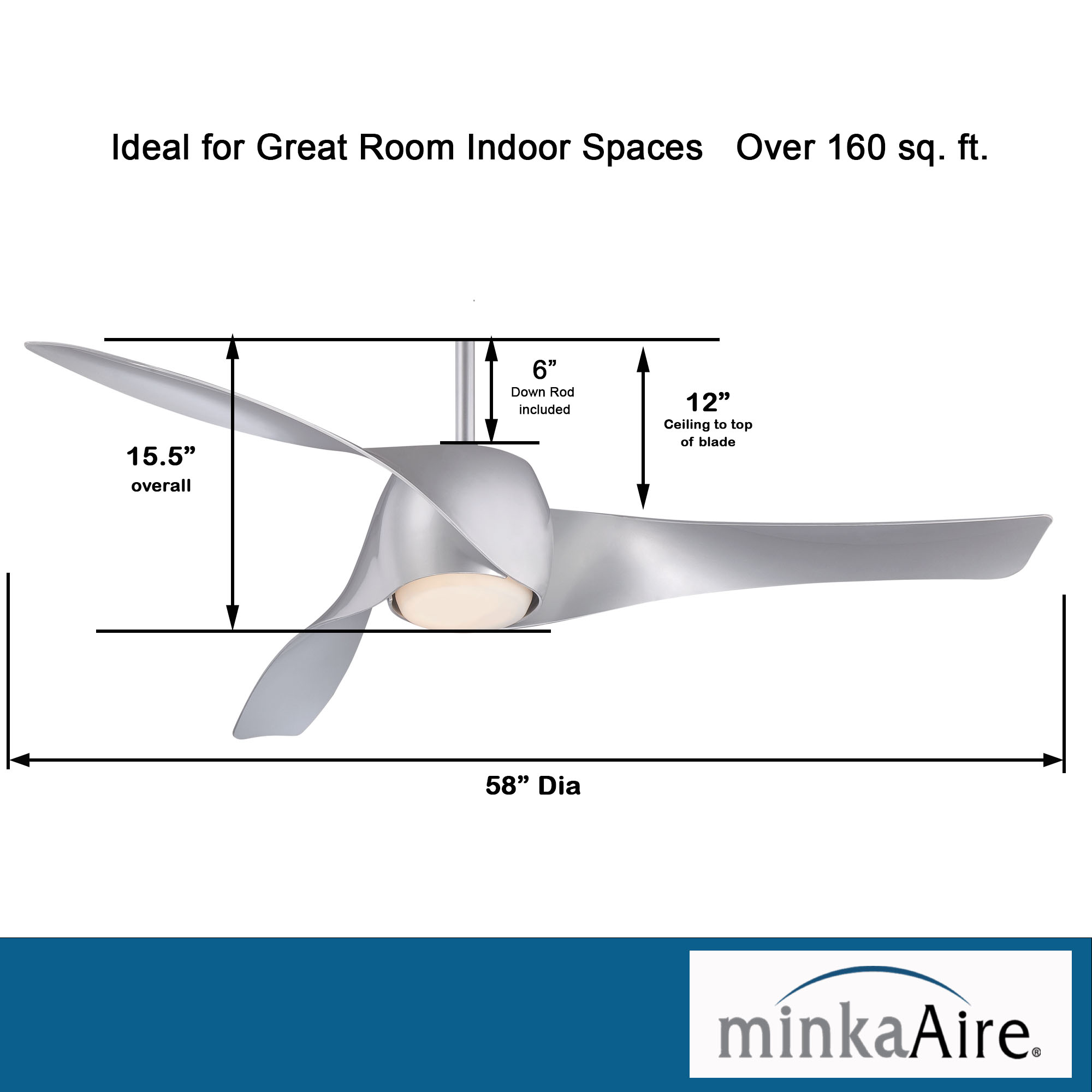 Artemis™ - LED 58" Smart Ceiling Fan