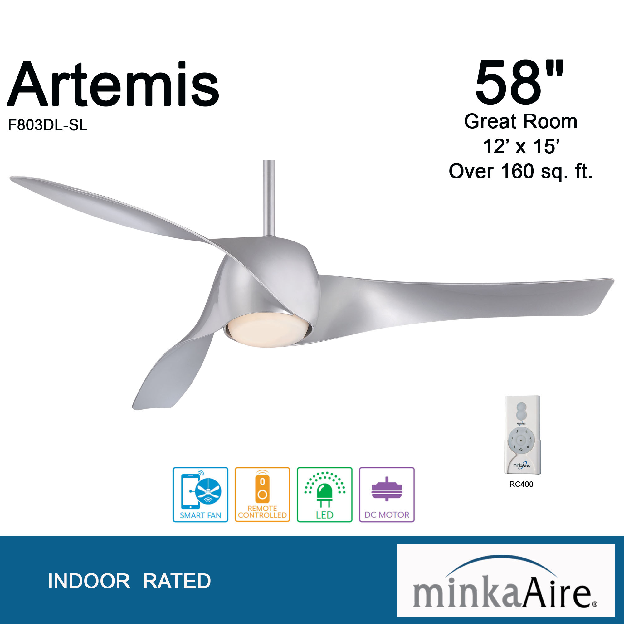 Artemis™ - LED 58" Smart Ceiling Fan