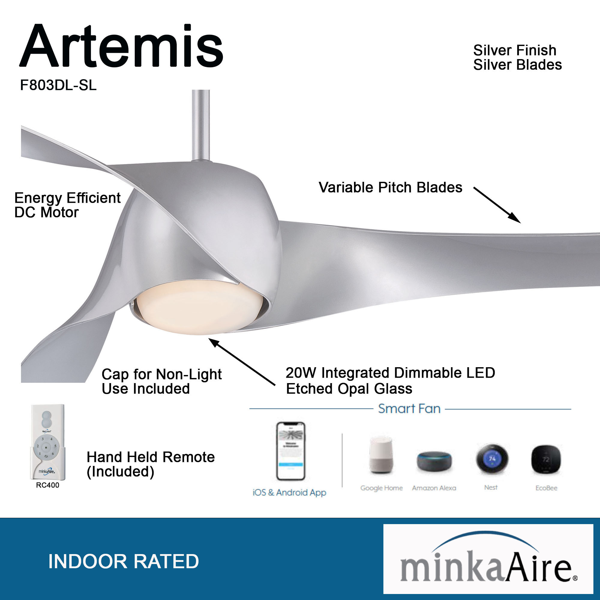 Artemis™ - LED 58" Smart Ceiling Fan