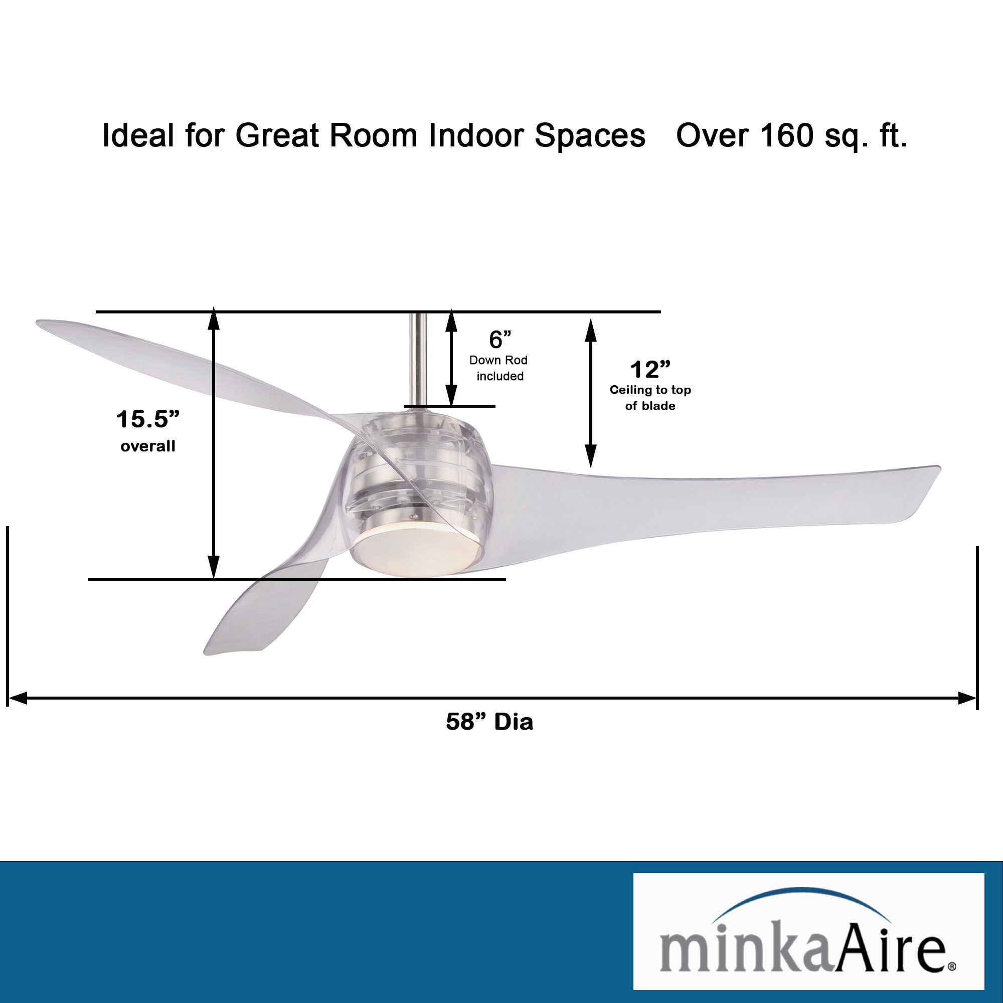 Artemis™ - LED 58" Smart Ceiling Fan