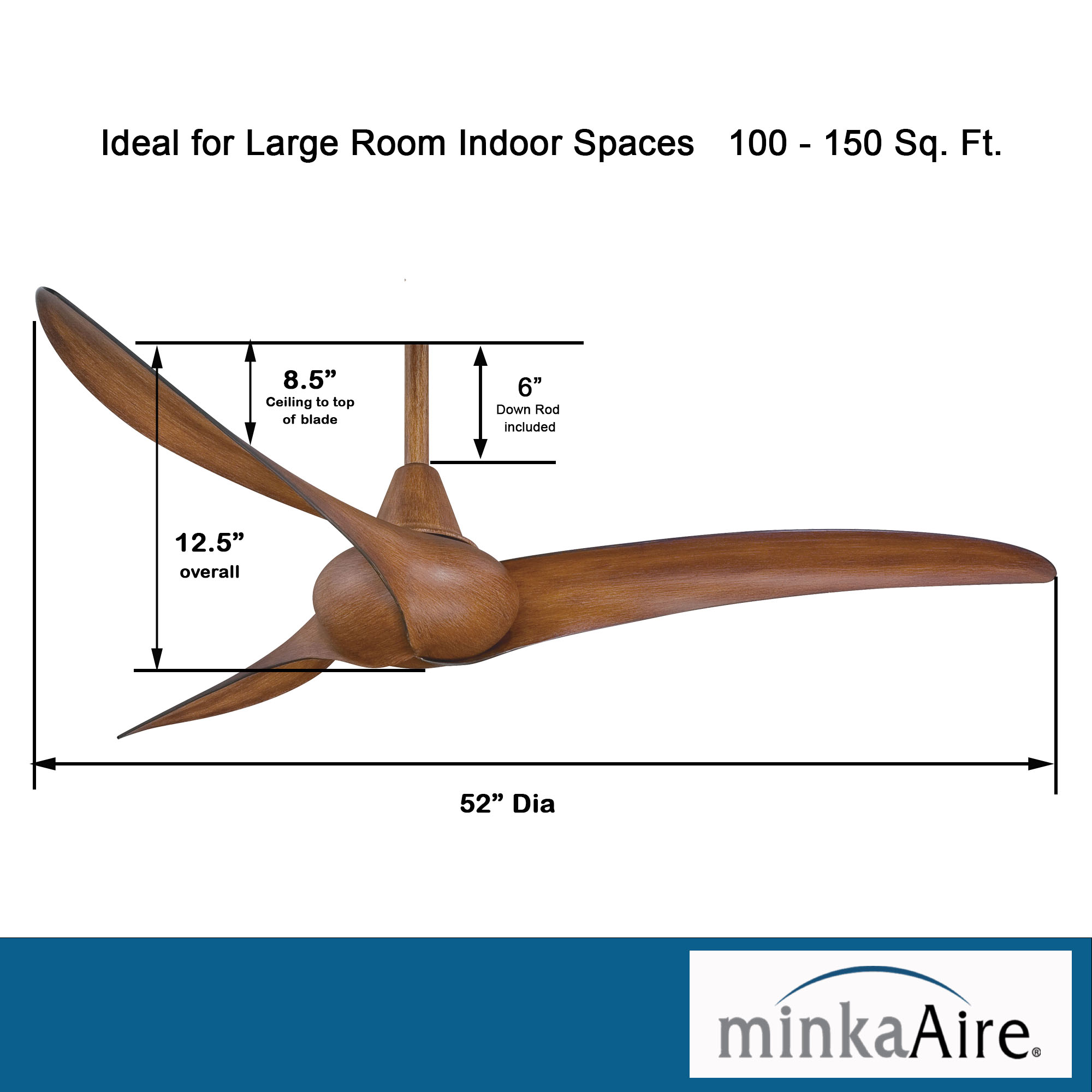 Wave - 52" Ceiling Fan