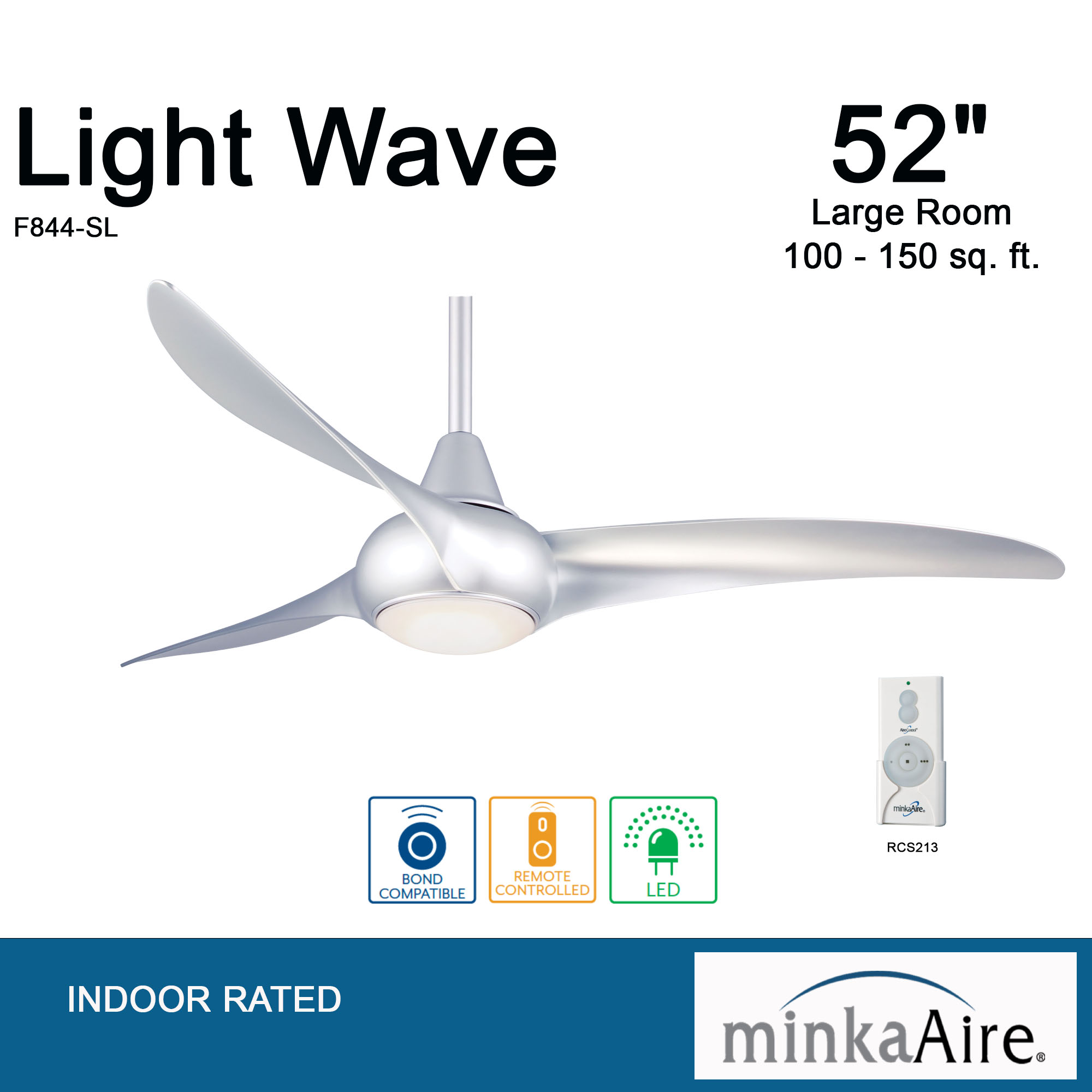 Light Wave - LED 52" Ceiling Fan