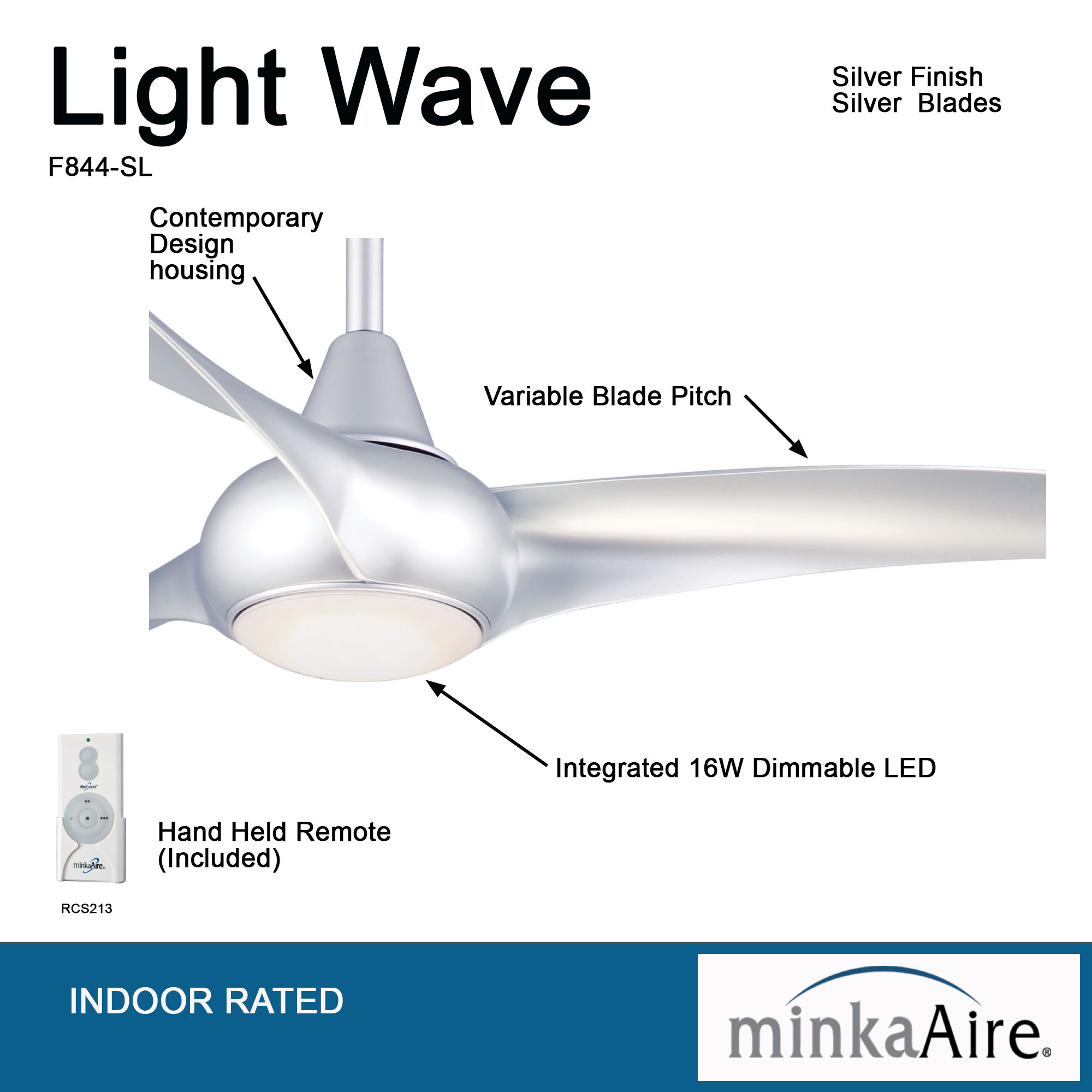Light Wave - LED 52" Ceiling Fan