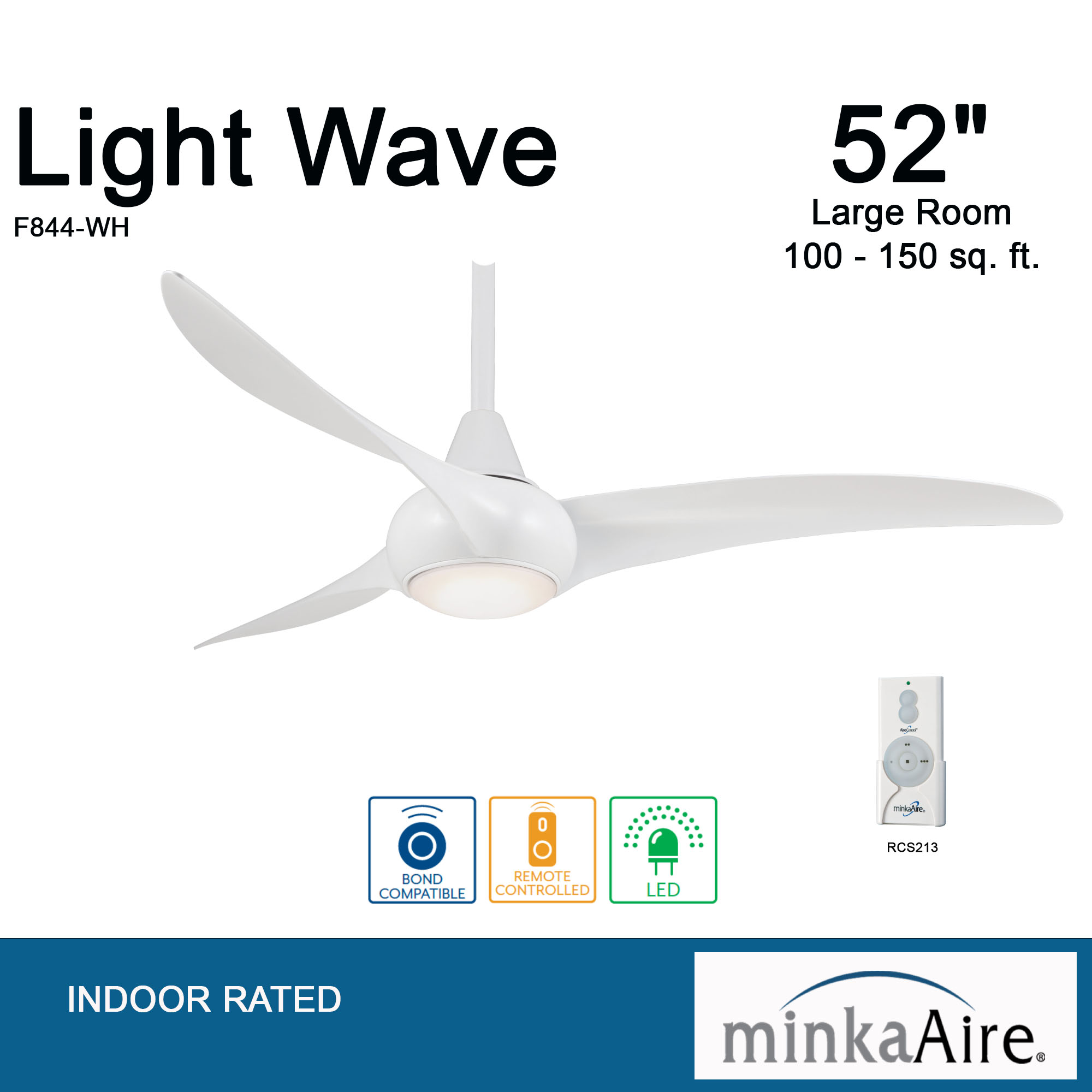 Light Wave - LED 52" Ceiling Fan