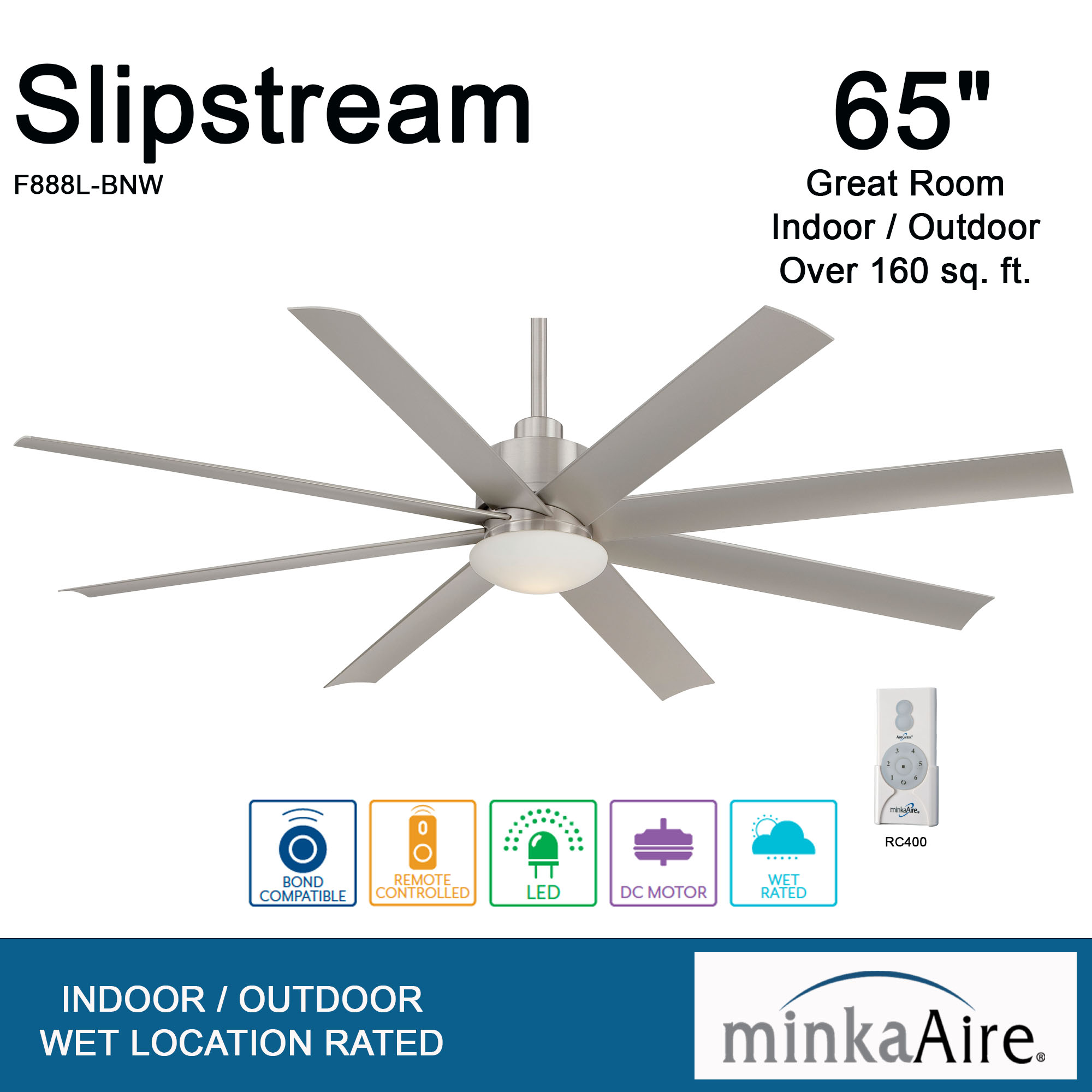 Slipstream LED - 65" Ceiling Fan