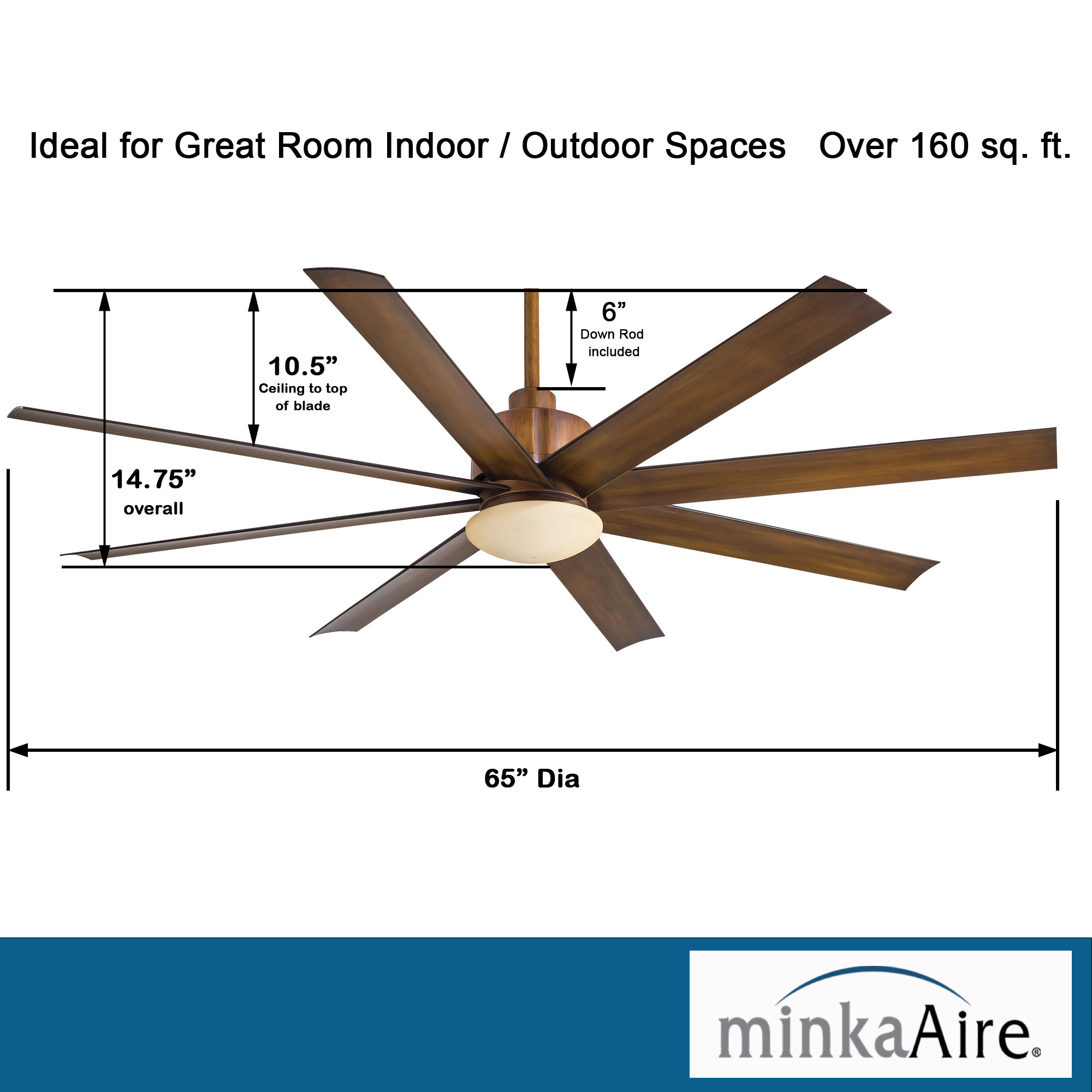 Slipstream LED - 65" Ceiling Fan