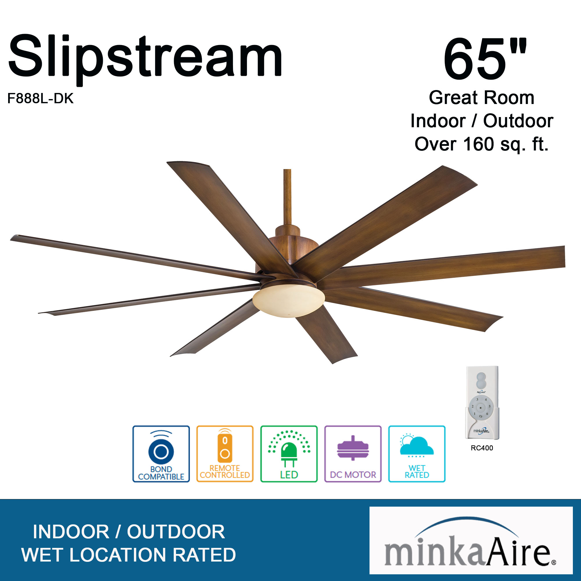 Slipstream LED - 65" Ceiling Fan