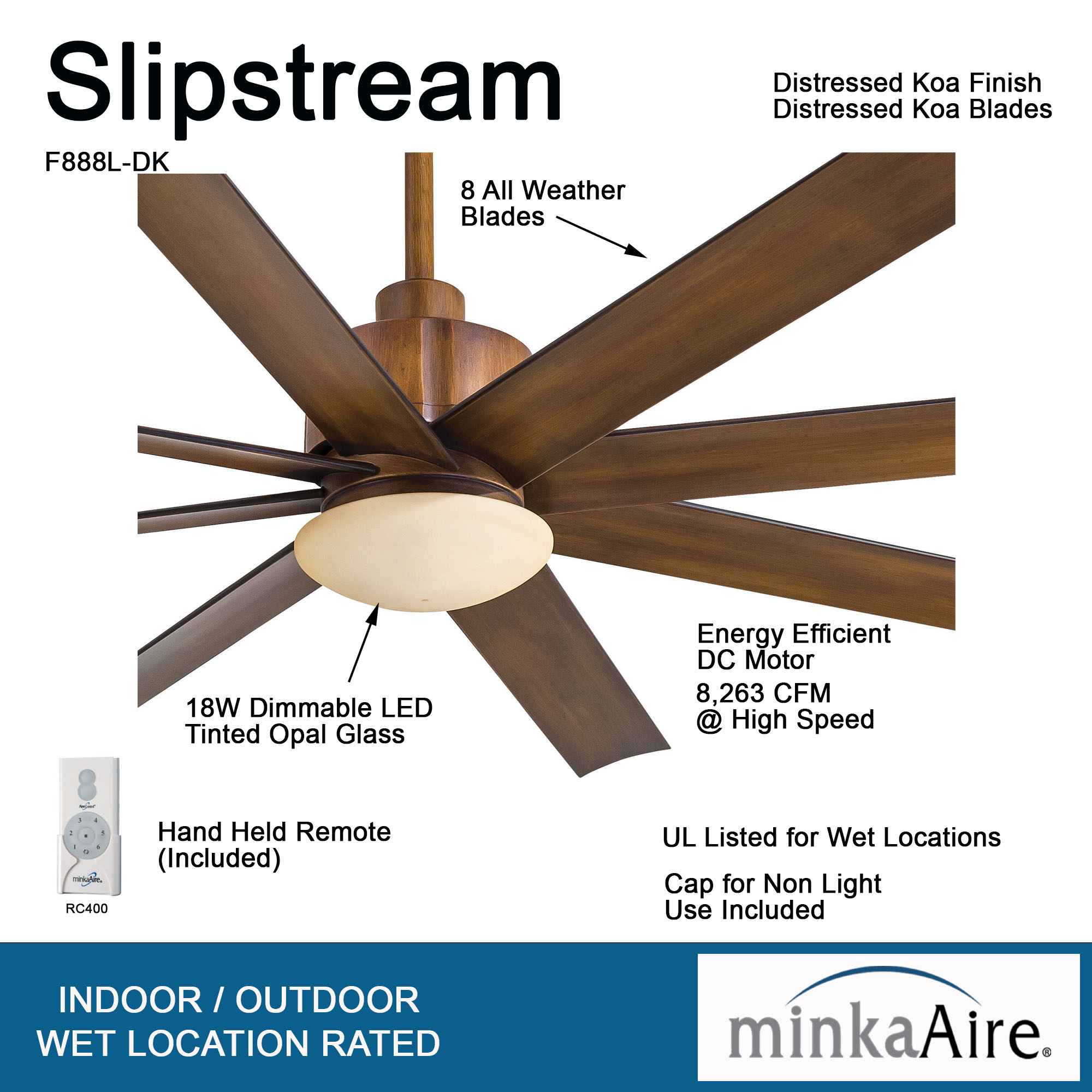 Slipstream LED - 65" Ceiling Fan