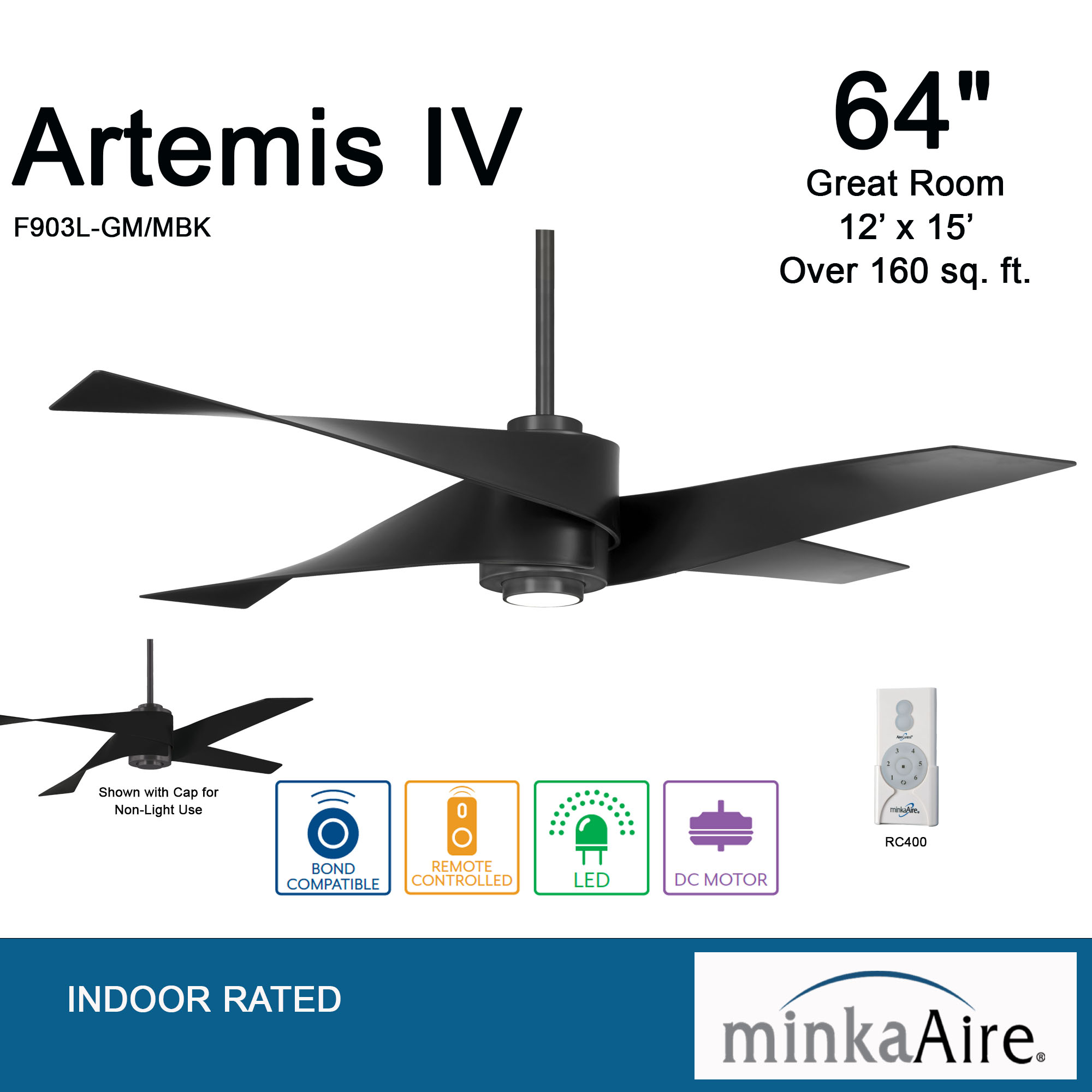 Artemis™ IV - LED 64" Ceiling Fan