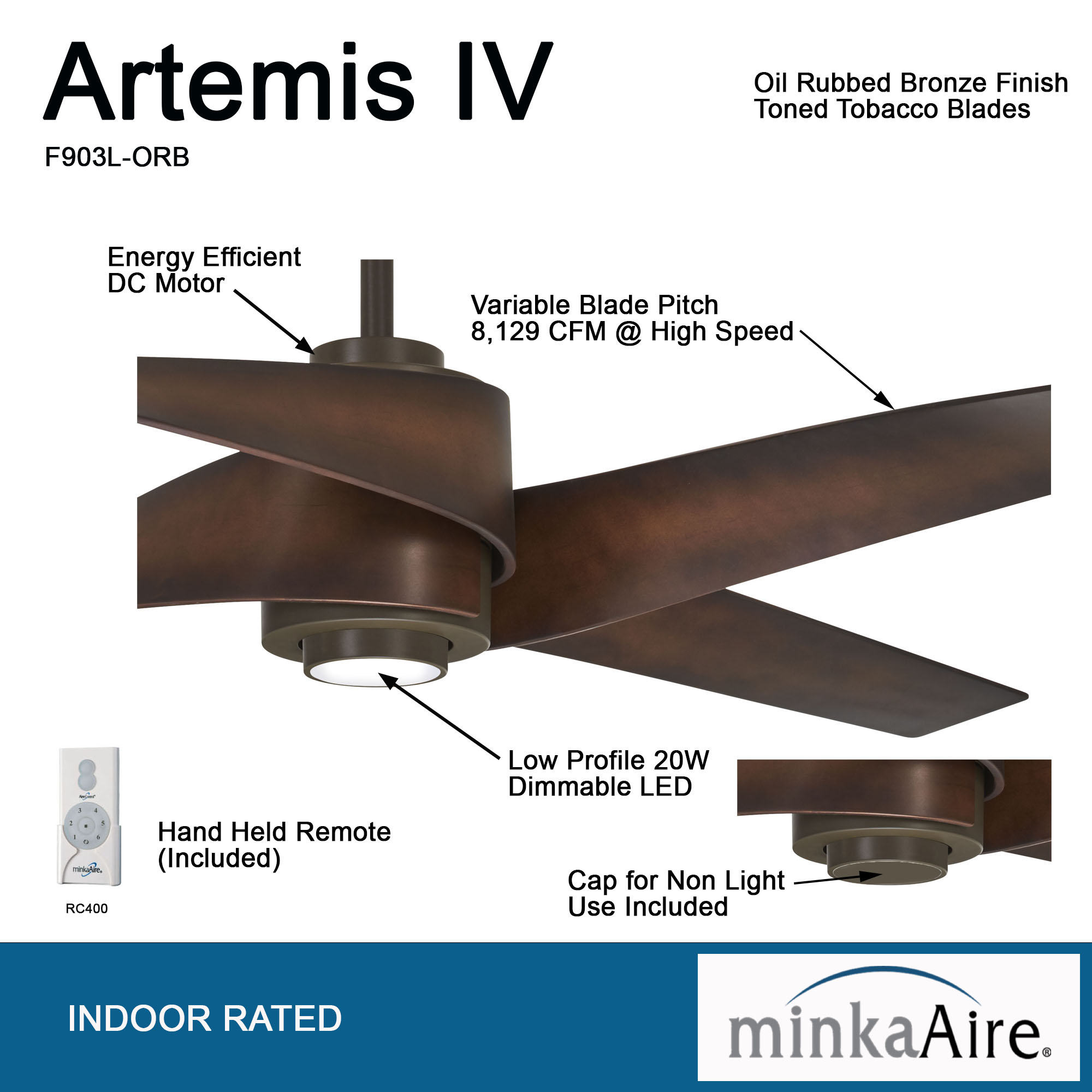 Artemis ™ IV - LED 64" Ceiling Fan
