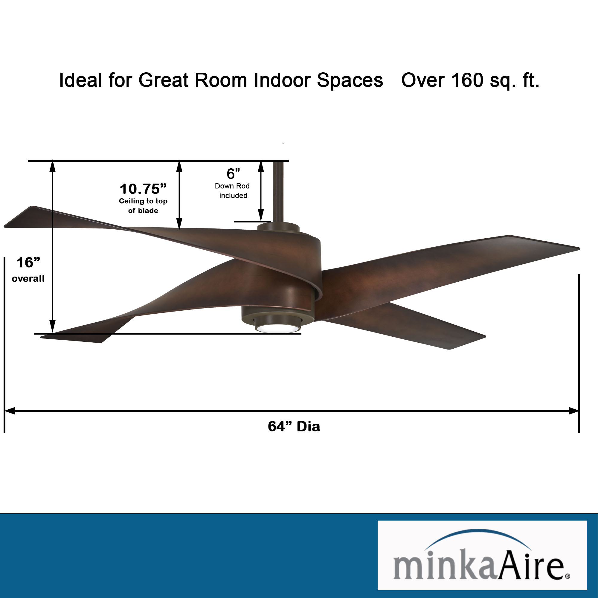 Artemis ™ IV - LED 64" Ceiling Fan