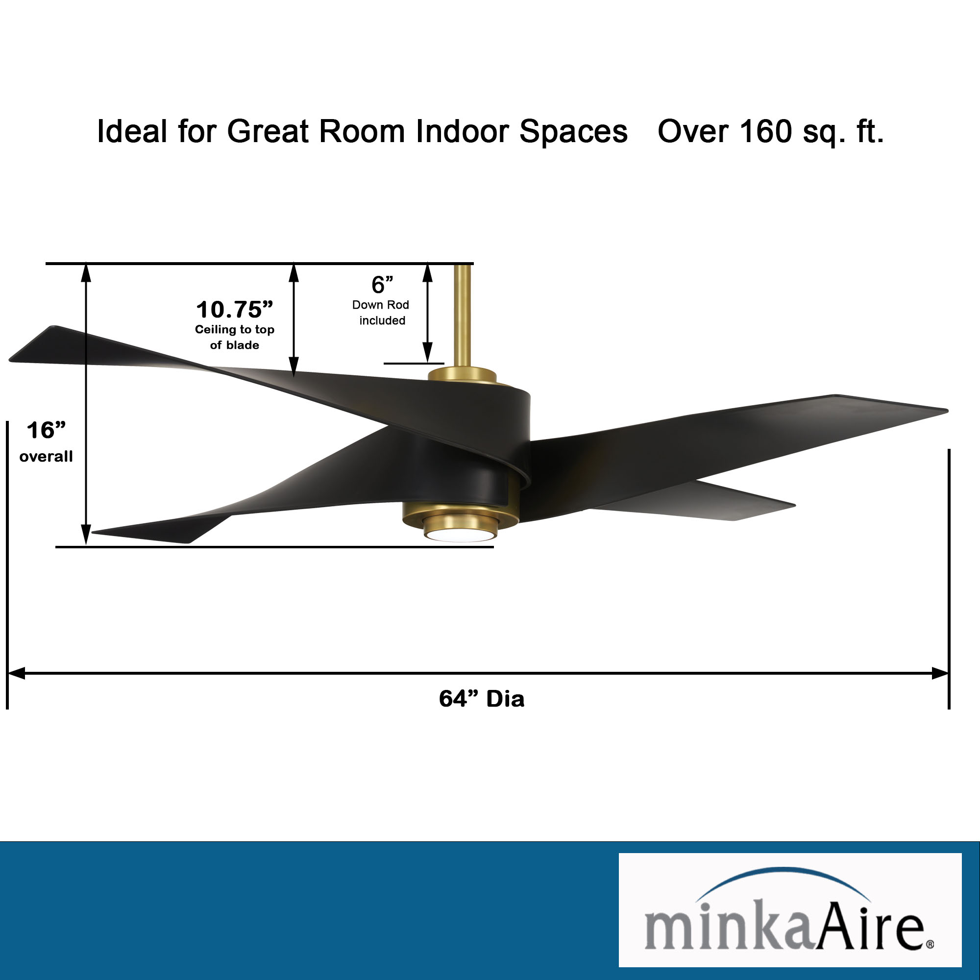 Artemis™ IV - LED 64" Ceiling Fan