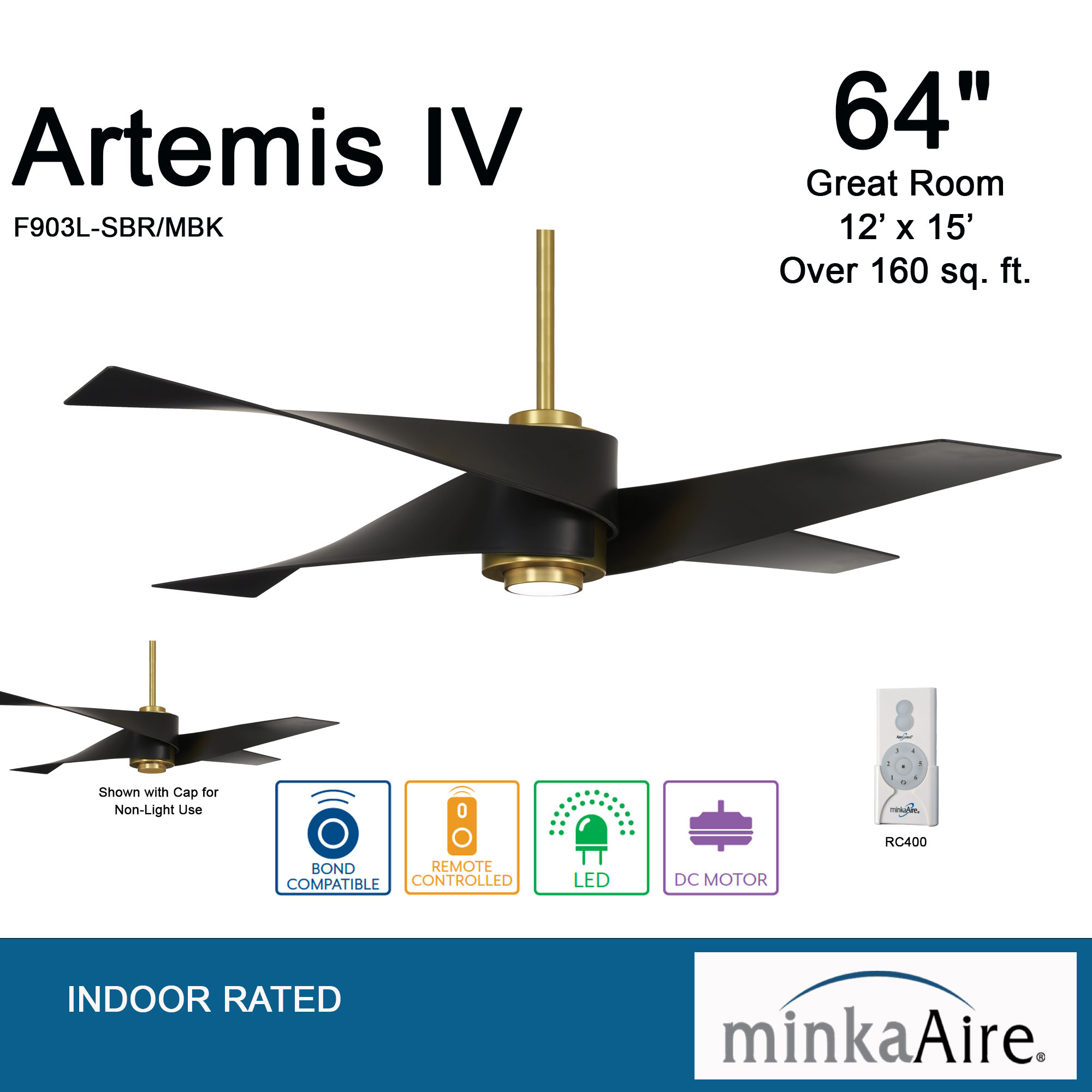 Artemis™ IV - LED 64" Ceiling Fan