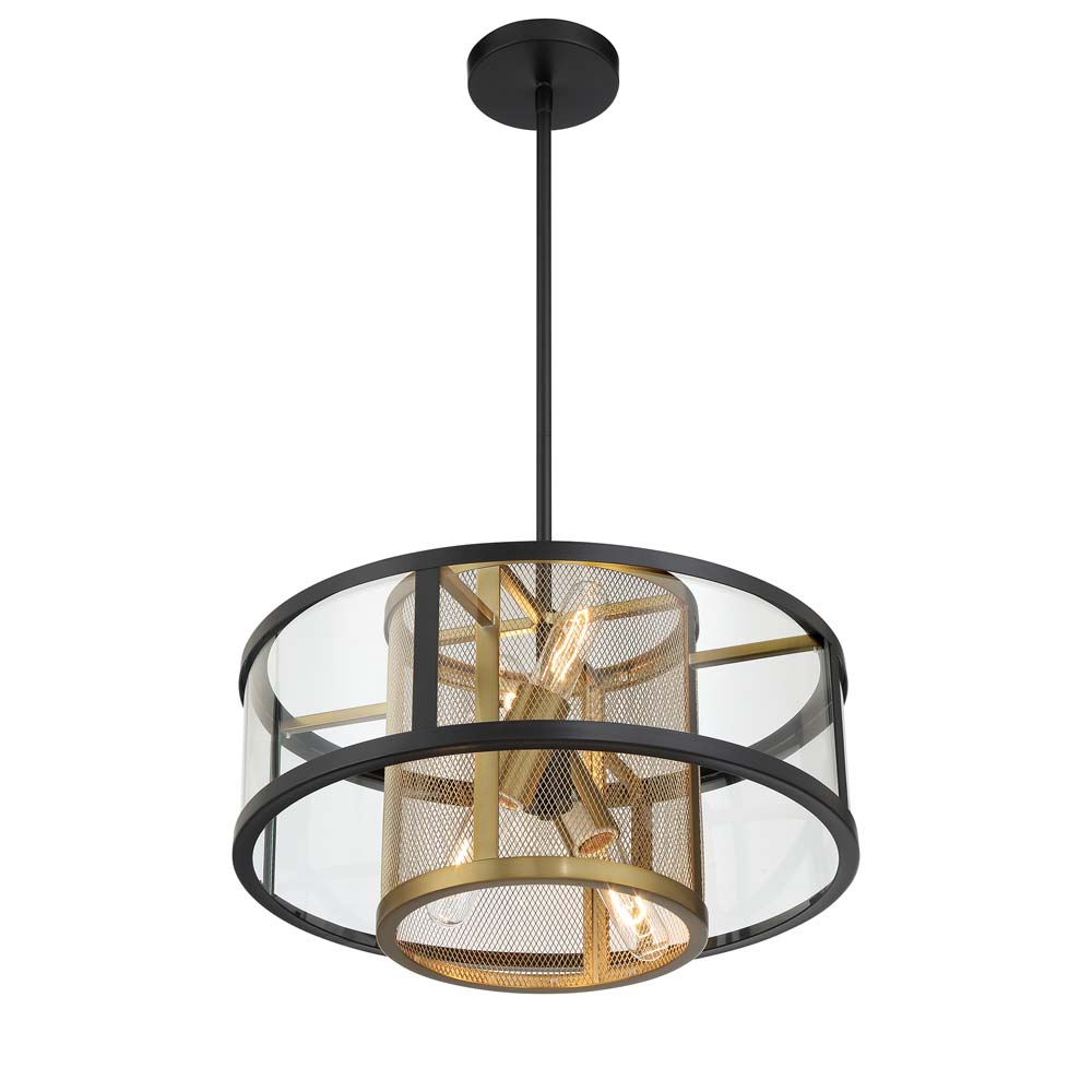 SoHo - 4 Light Pendant and Semi-Flush, a Robin Baron Design 